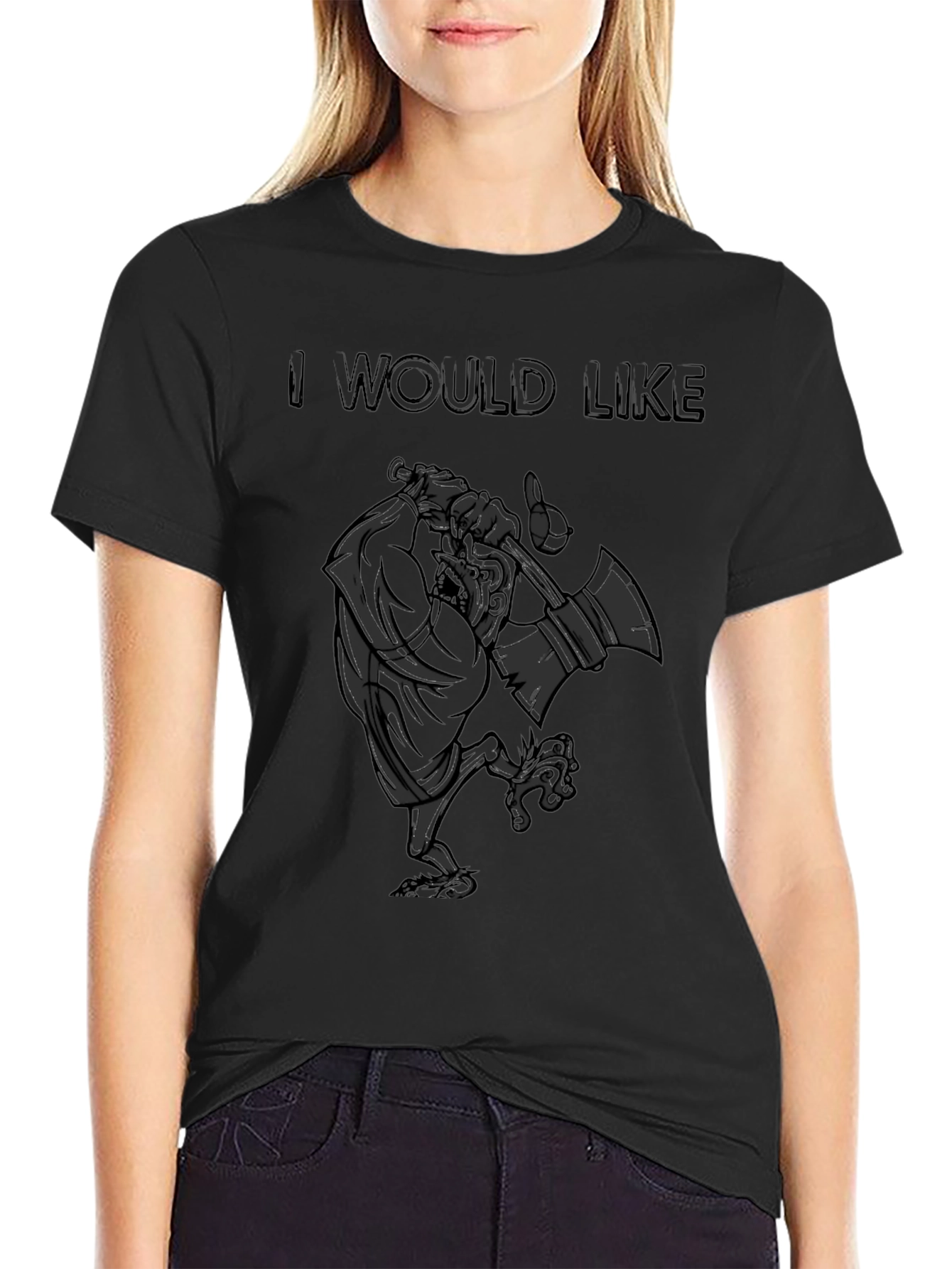 Humorous Lumberjack Cartoon T-Shirt