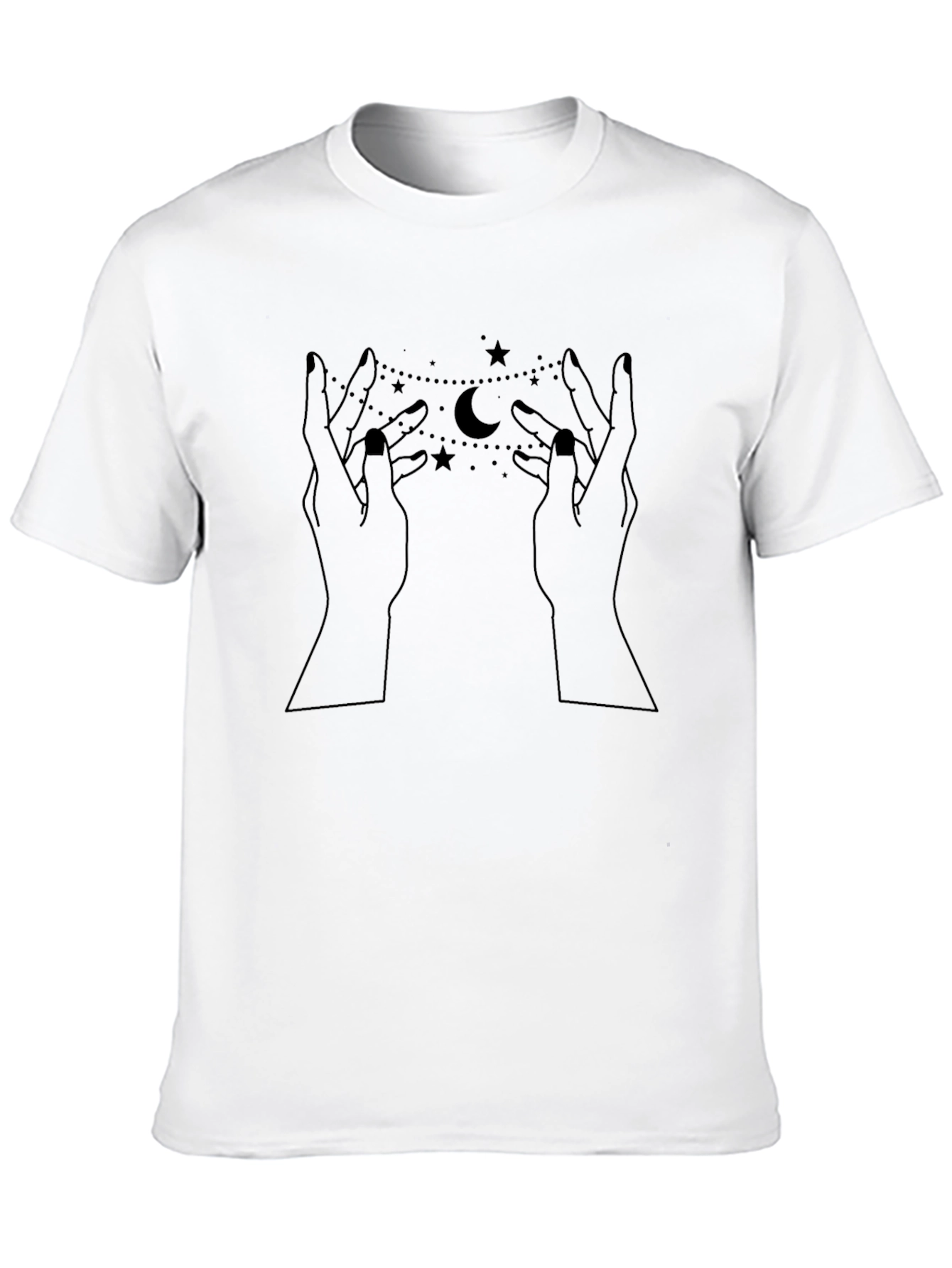 Mystic Hands Graphic Tee - Unisex Black Shirt