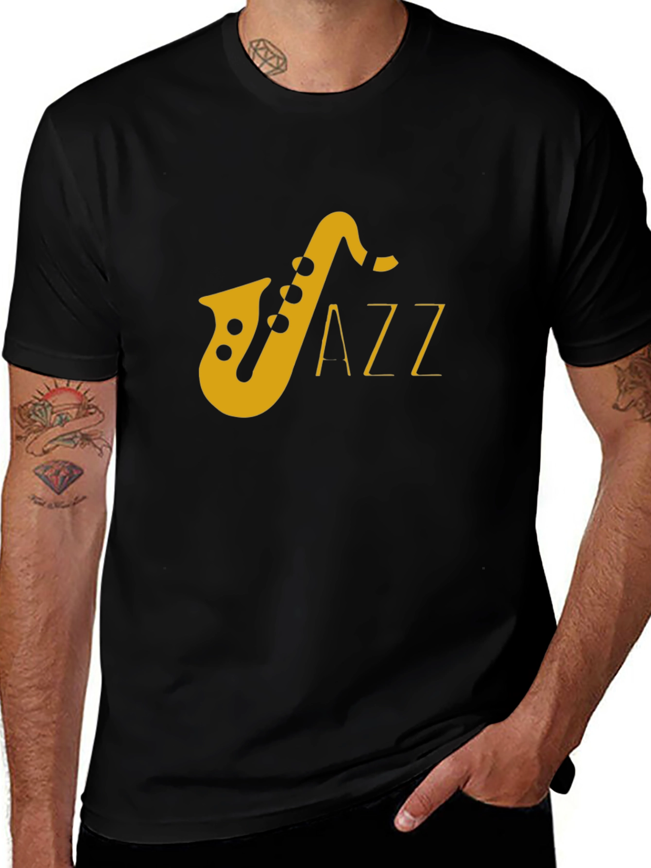 Jazz Saxophone T-Shirt - Classic Music Tee
