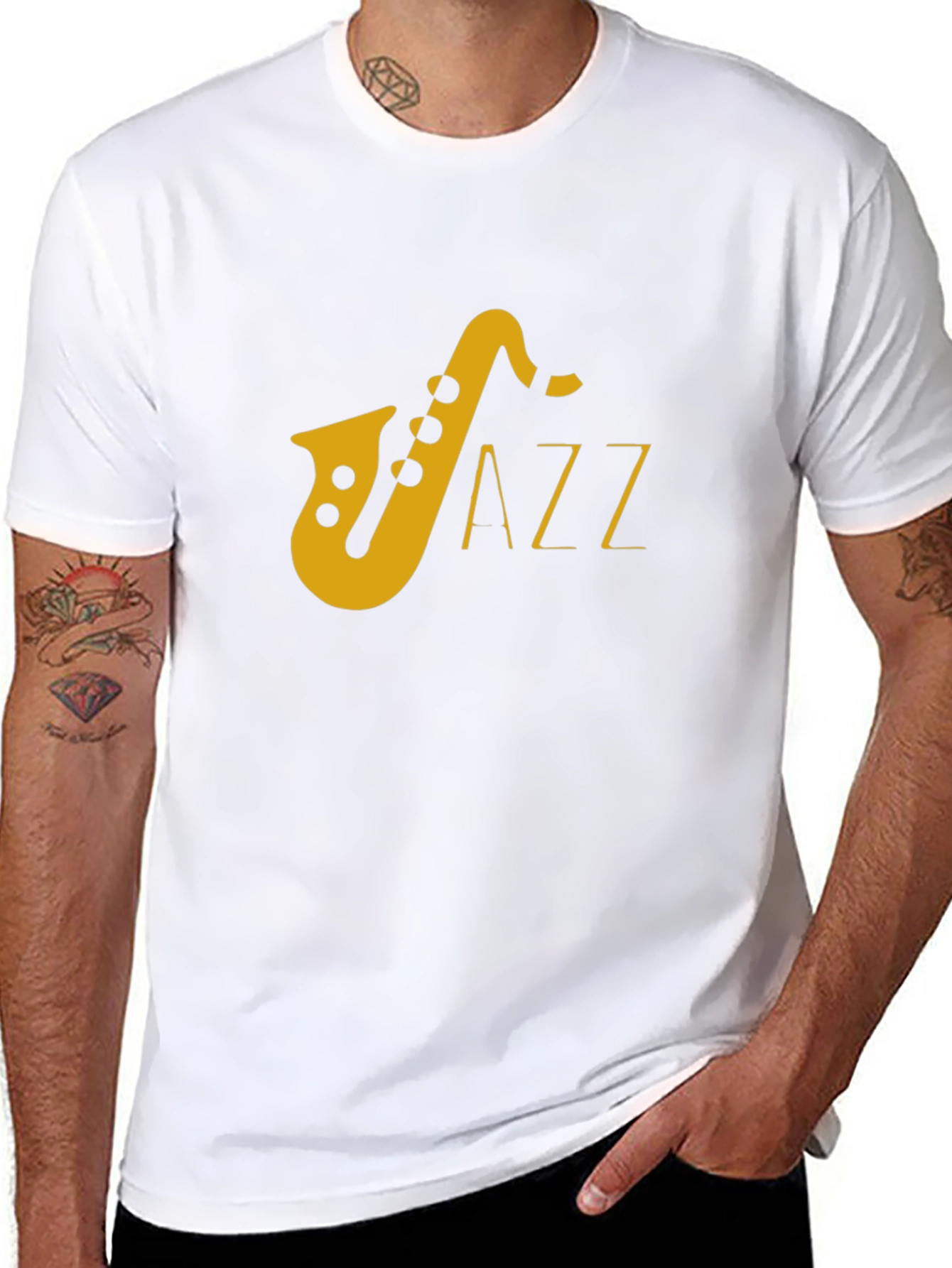 Jazz Saxophone T-Shirt - Classic Music Tee