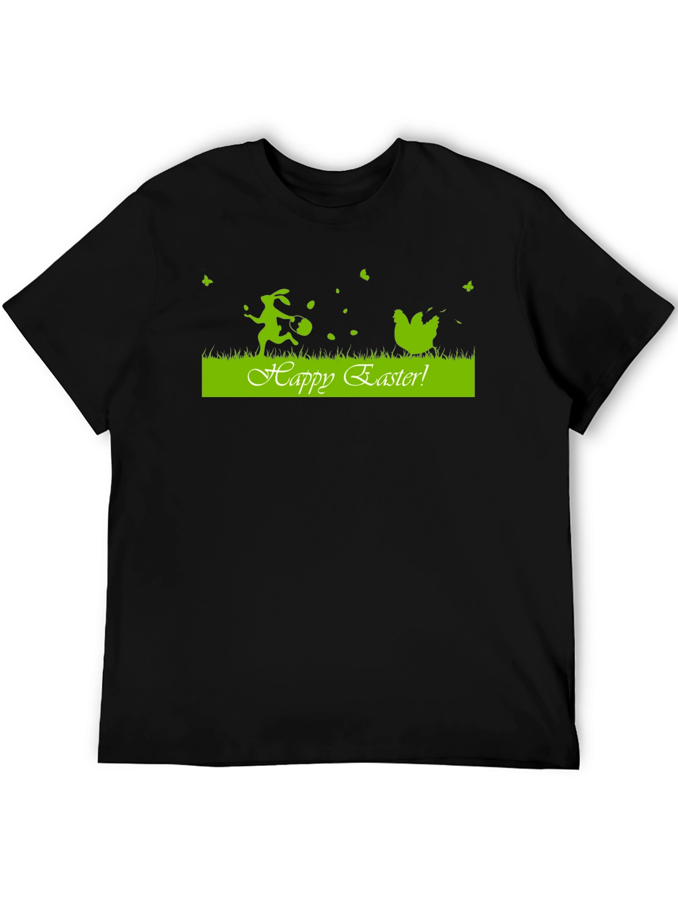 Happy Easter Graphic Tee - Black