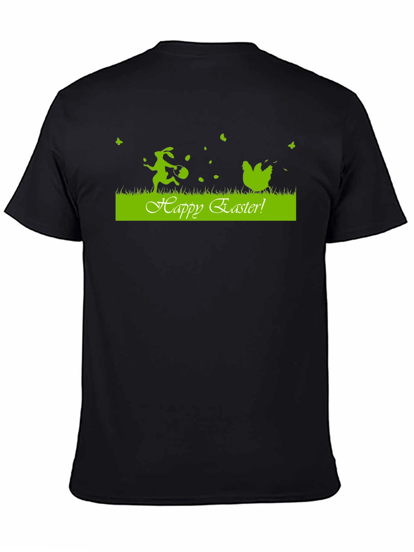 Happy Easter Graphic Tee - Black