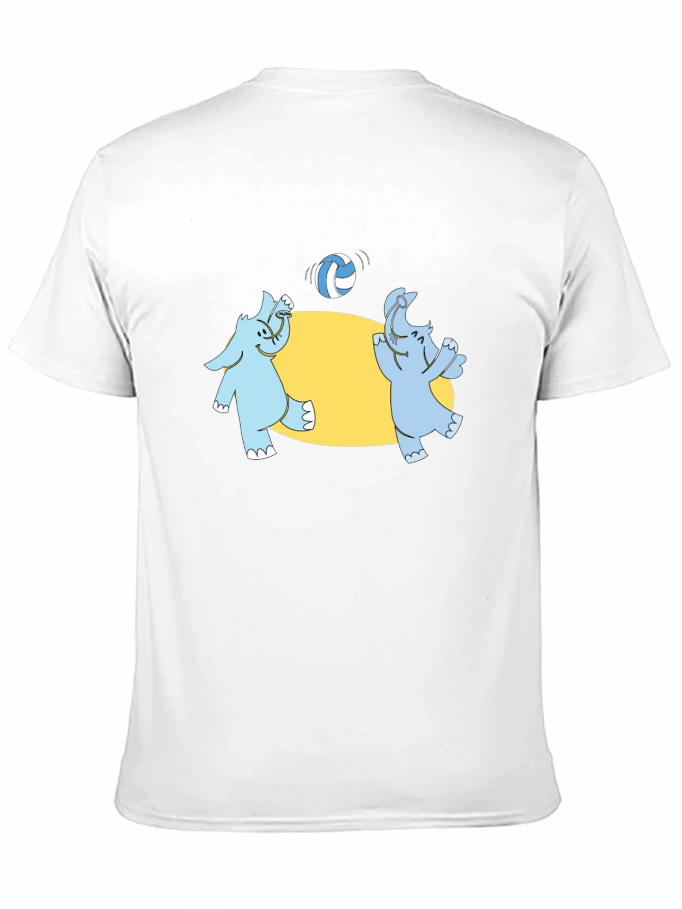 Elephant Volleyball Black T-Shirt