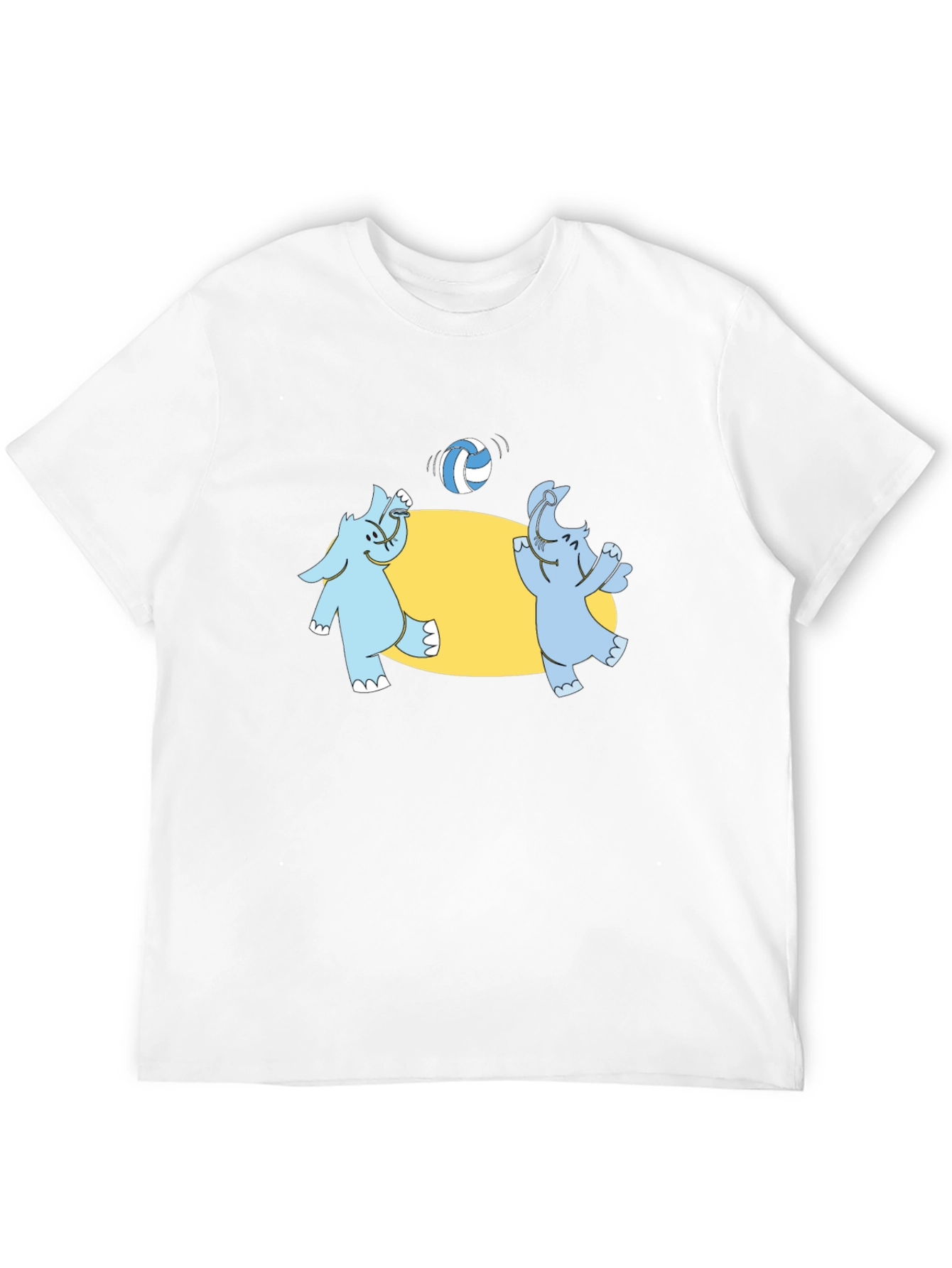 Elephant Volleyball Black T-Shirt