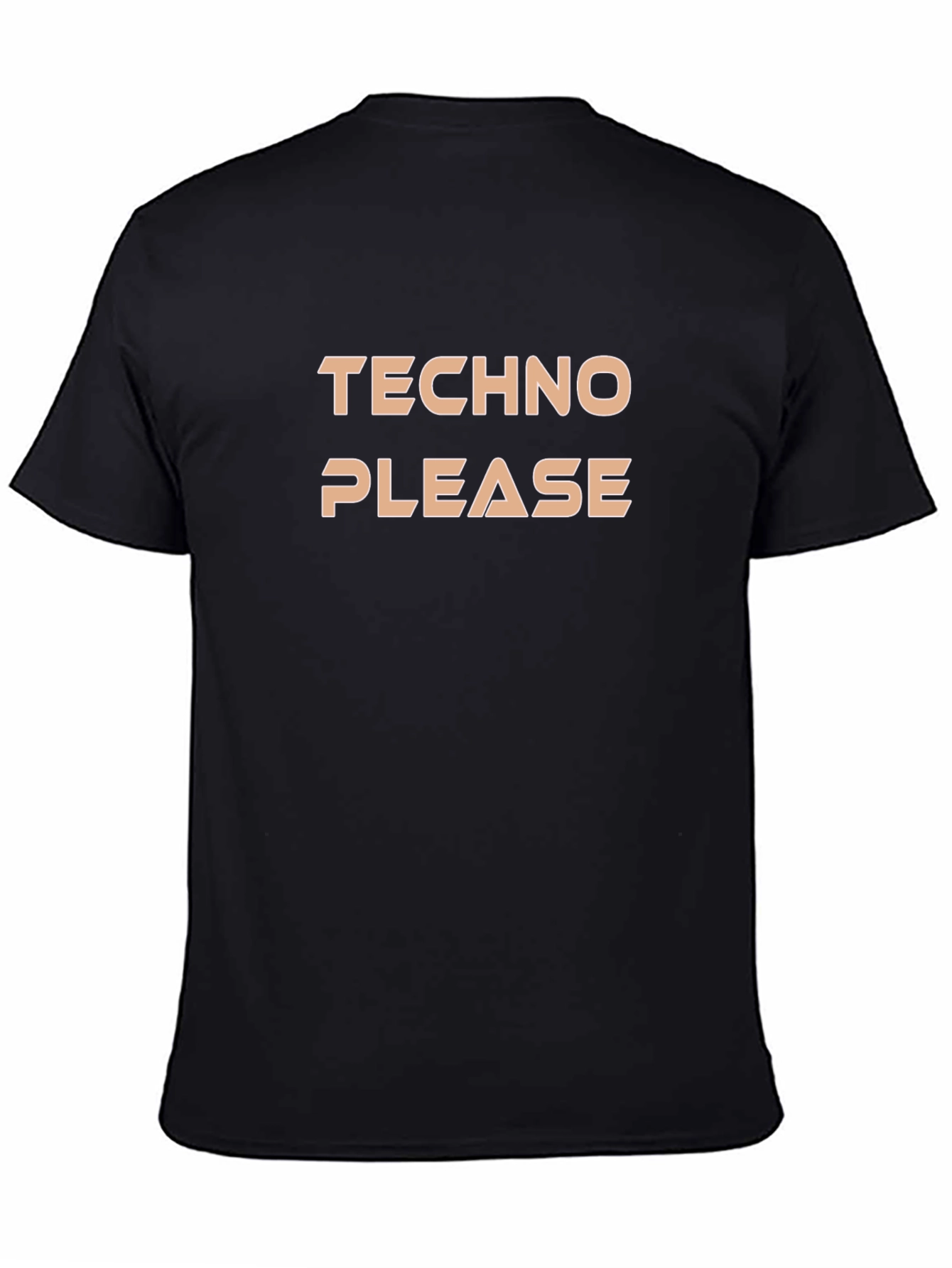 Techno Please Graphic Tee - Soft Cotton Comfort