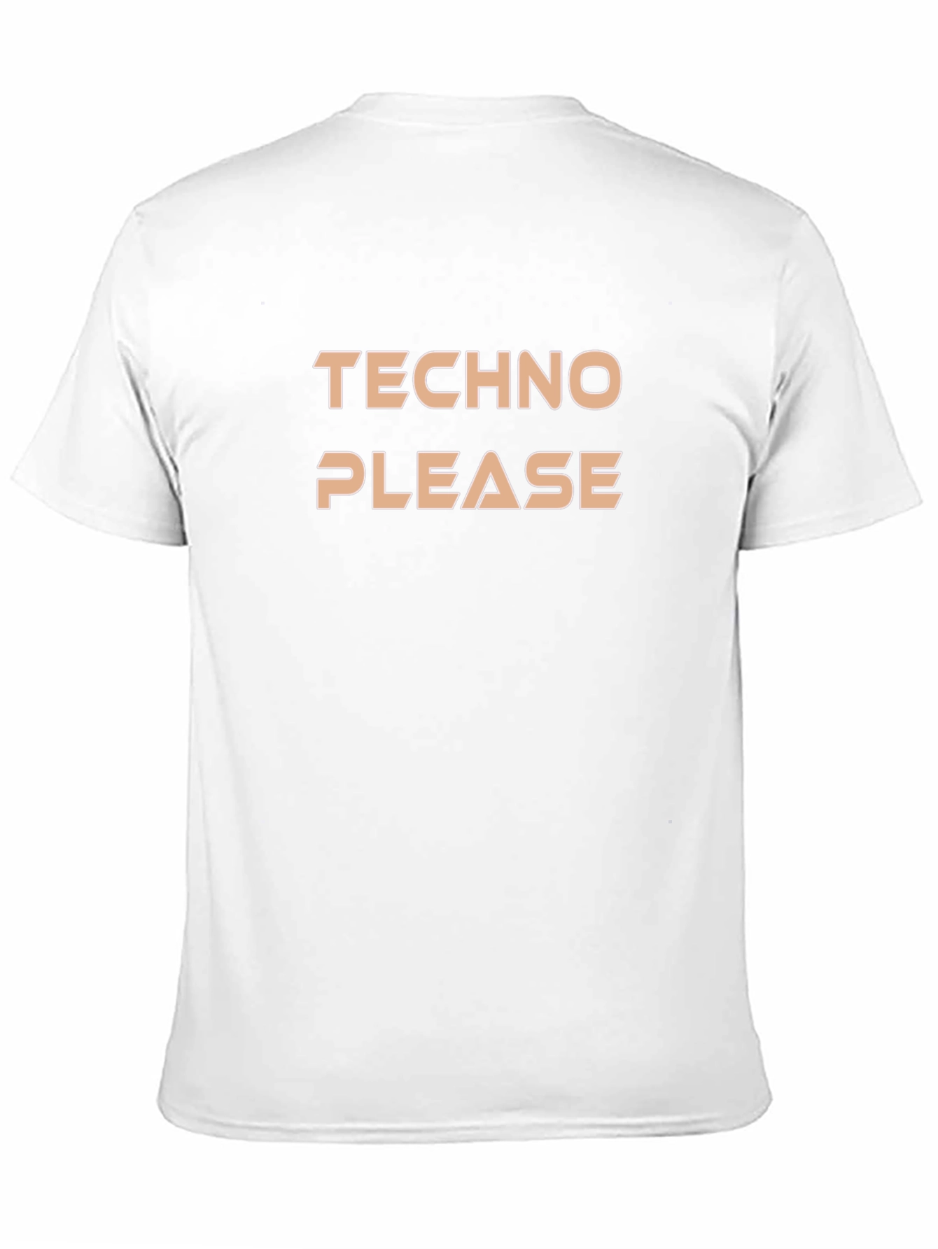 Techno Please Graphic Tee - Soft Cotton Comfort
