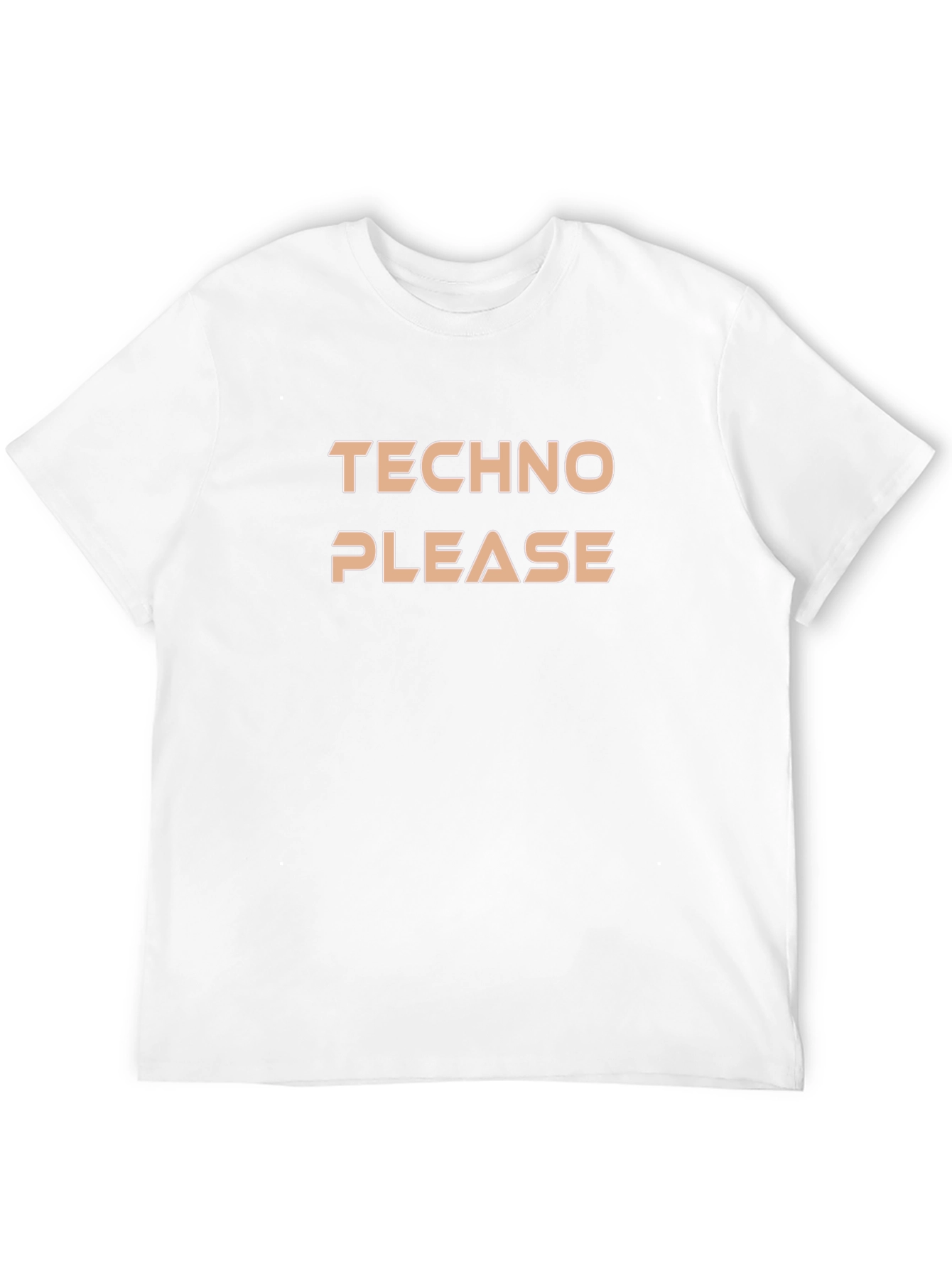 Techno Please Graphic Tee - Soft Cotton Comfort