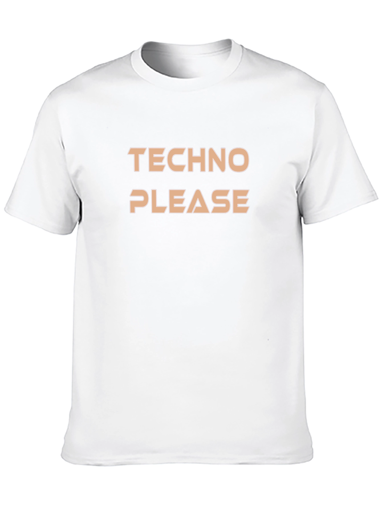 Techno Please Graphic Tee - Soft Cotton Comfort