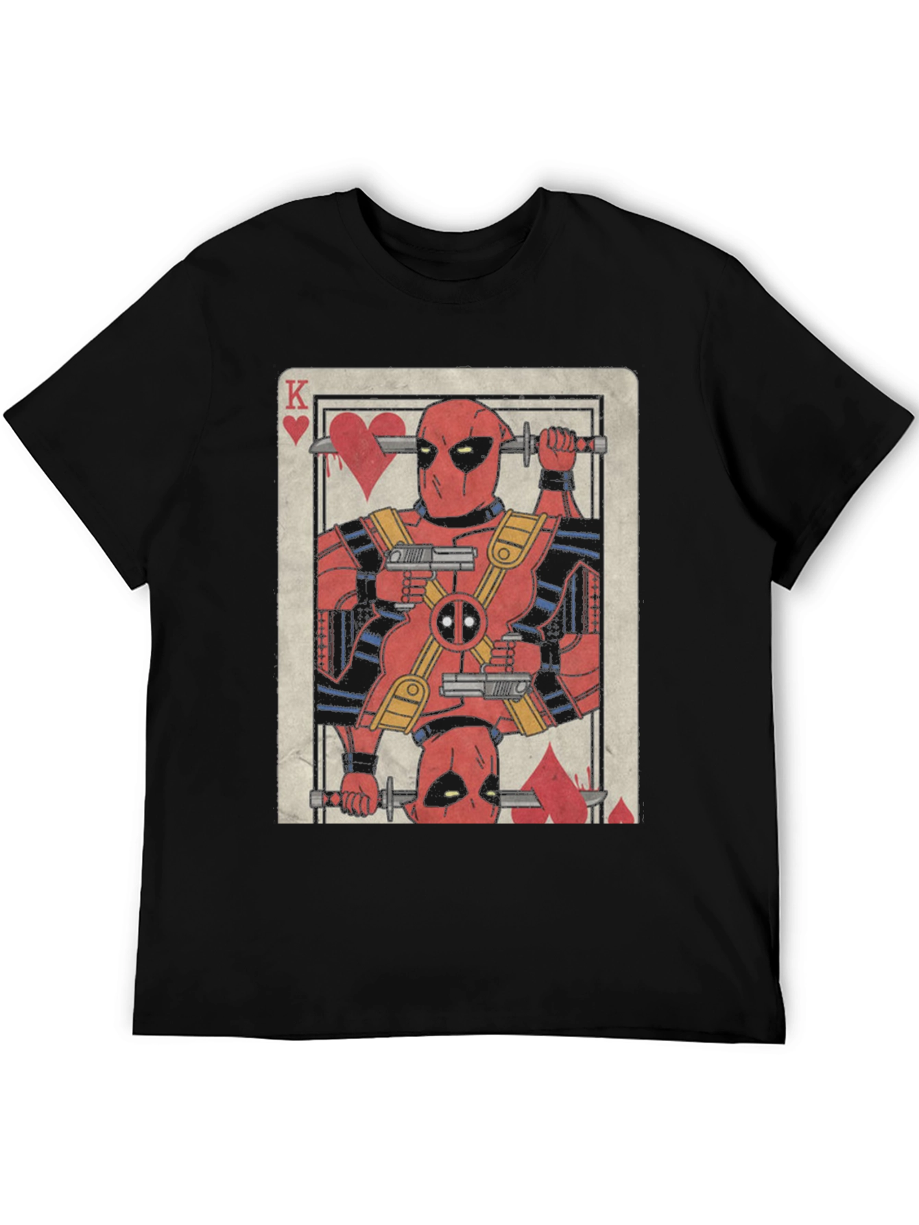 Deadpool King of Hearts Graphic T-Shirt