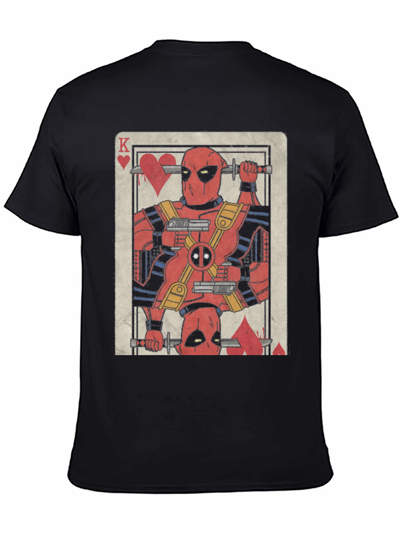 Deadpool King of Hearts Graphic T-Shirt