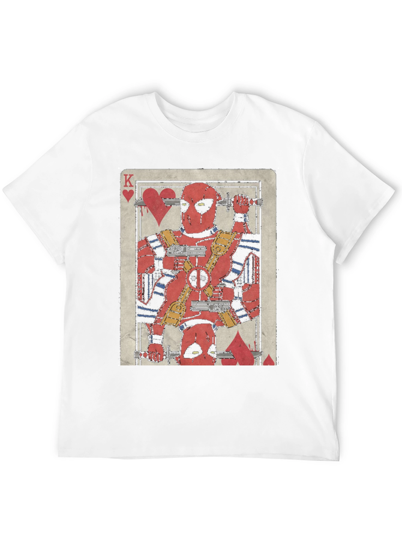 Deadpool King of Hearts Graphic T-Shirt