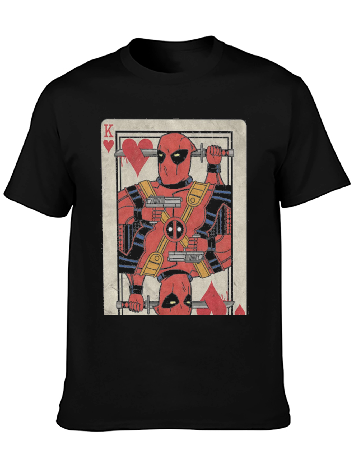 Deadpool King of Hearts Graphic T-Shirt