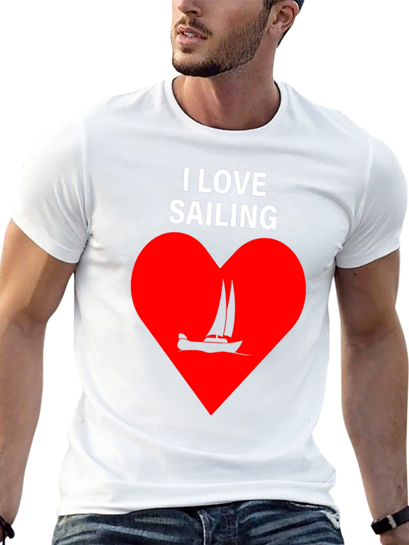 I Love Sailing Graphic T-Shirt