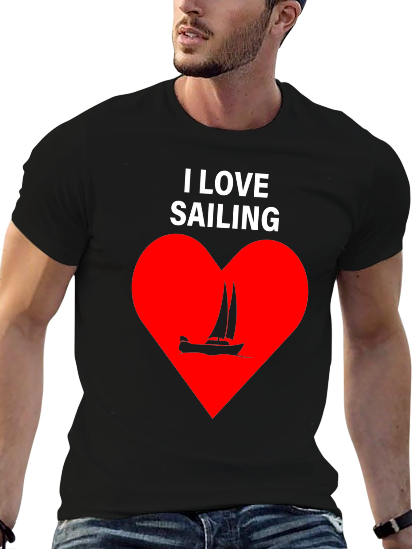 I Love Sailing Graphic T-Shirt