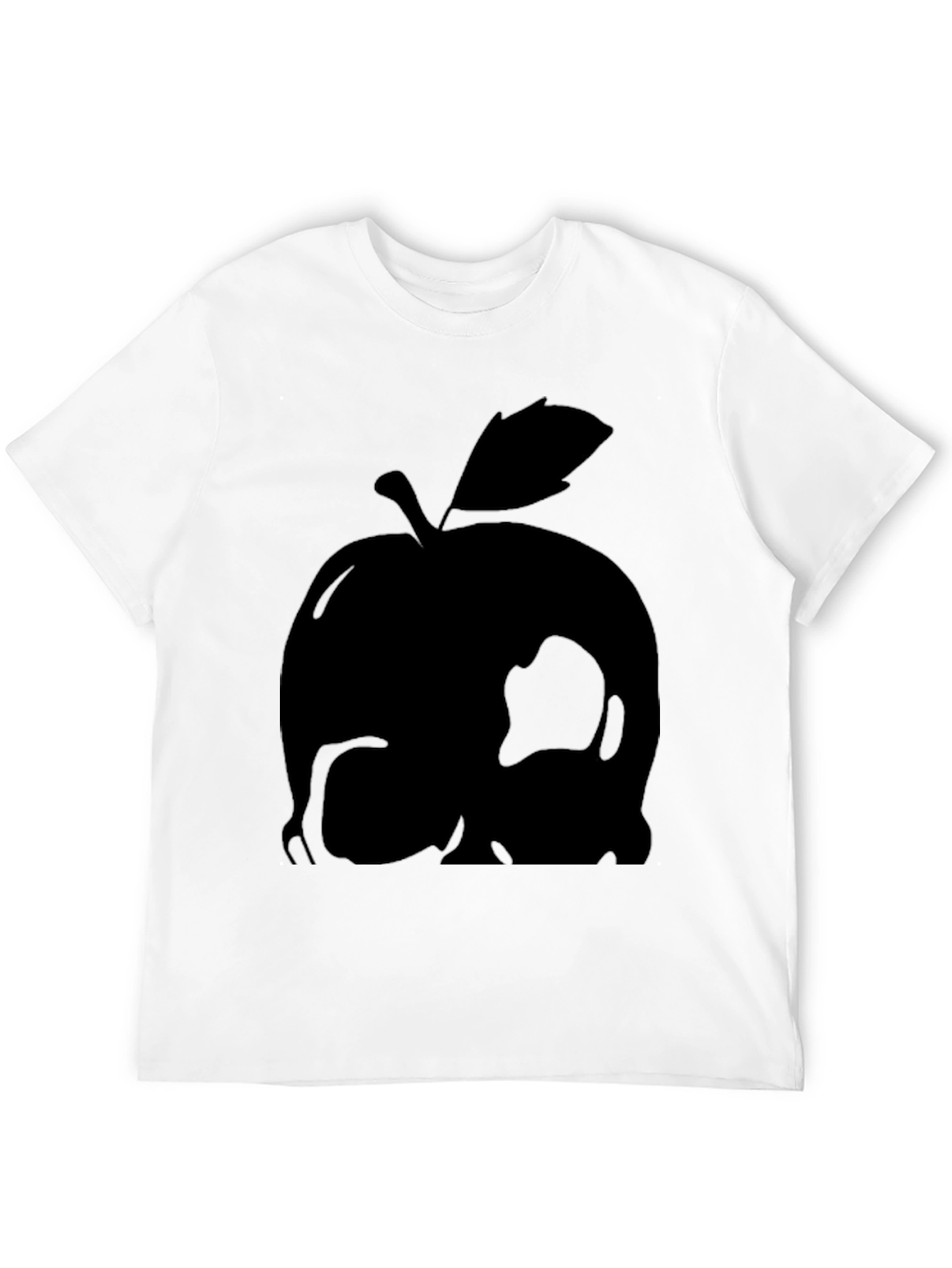 Apple Skull Graphic Tee - Mens Black T-Shirt