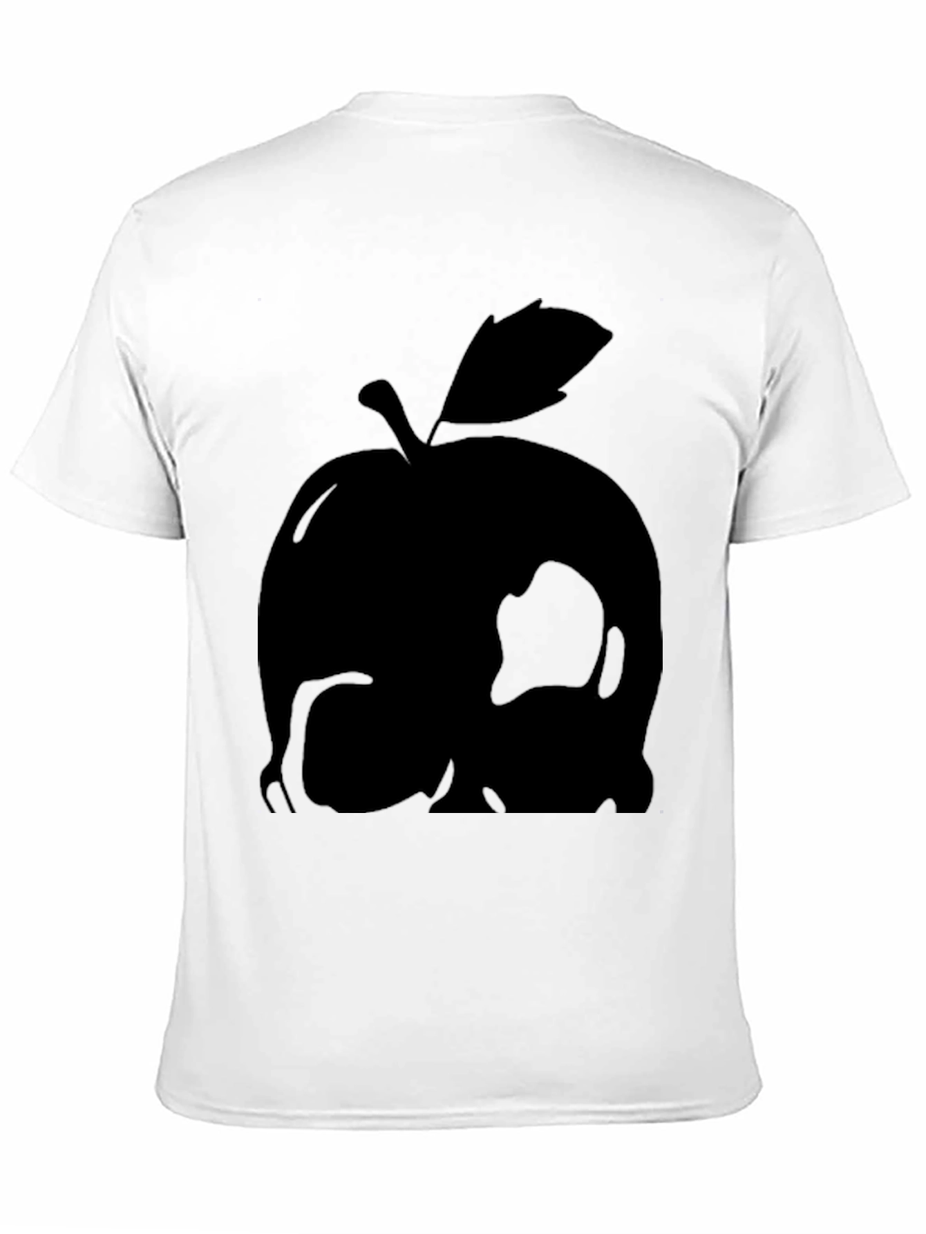 Apple Skull Graphic Tee - Mens Black T-Shirt