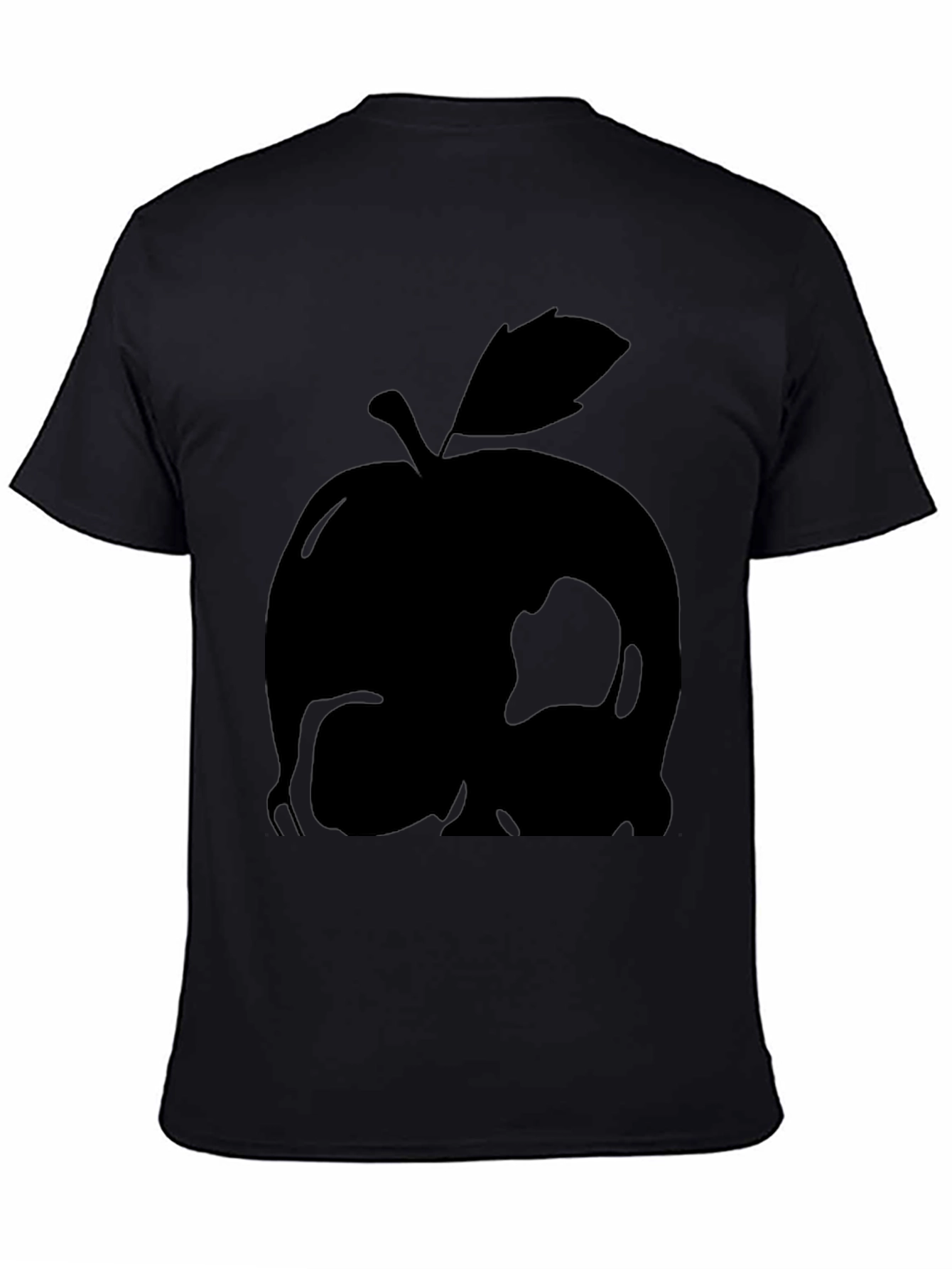 Apple Skull Graphic Tee - Mens Black T-Shirt