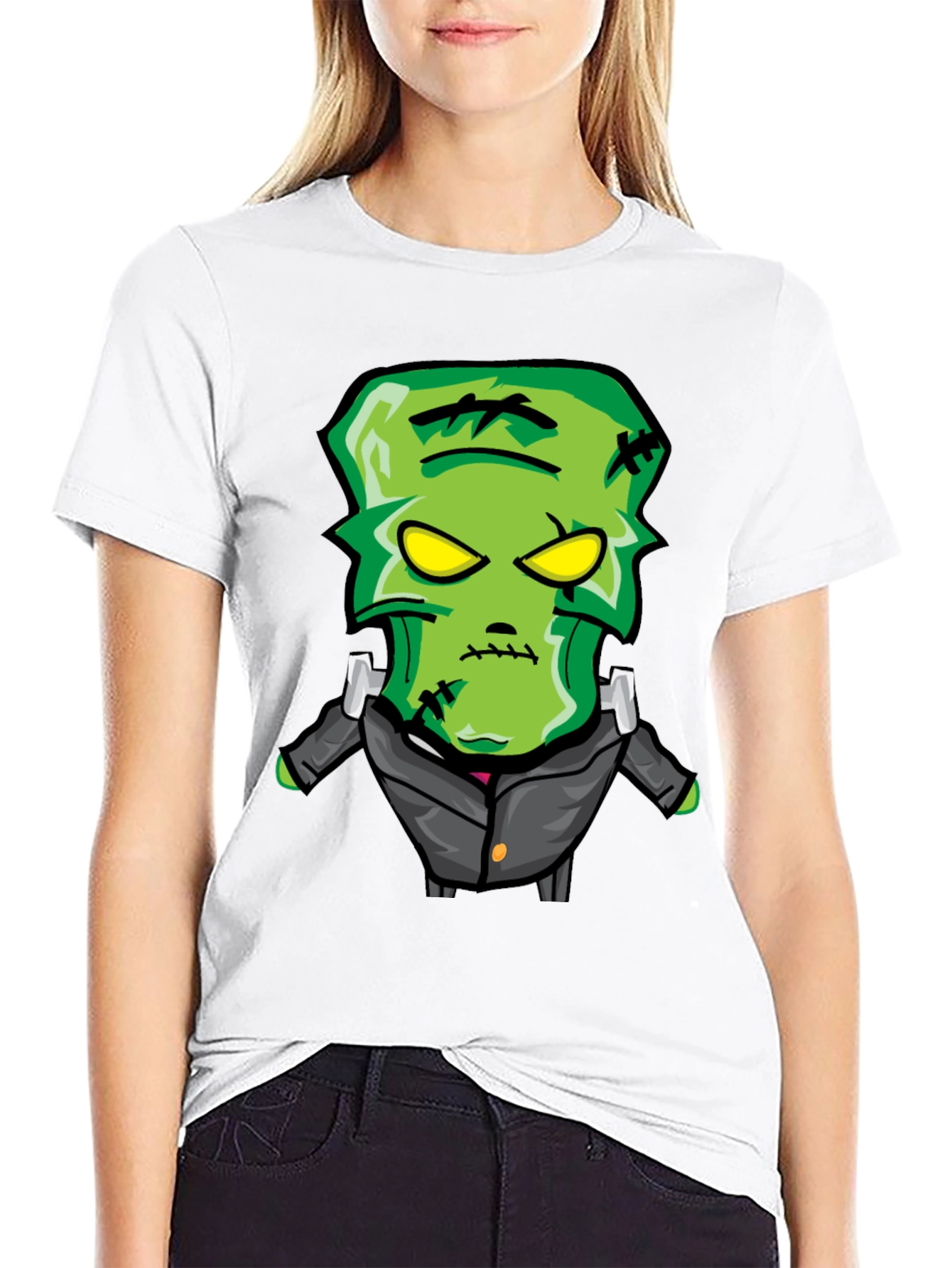 Frankenstein Monster Graphic Print T-Shirt