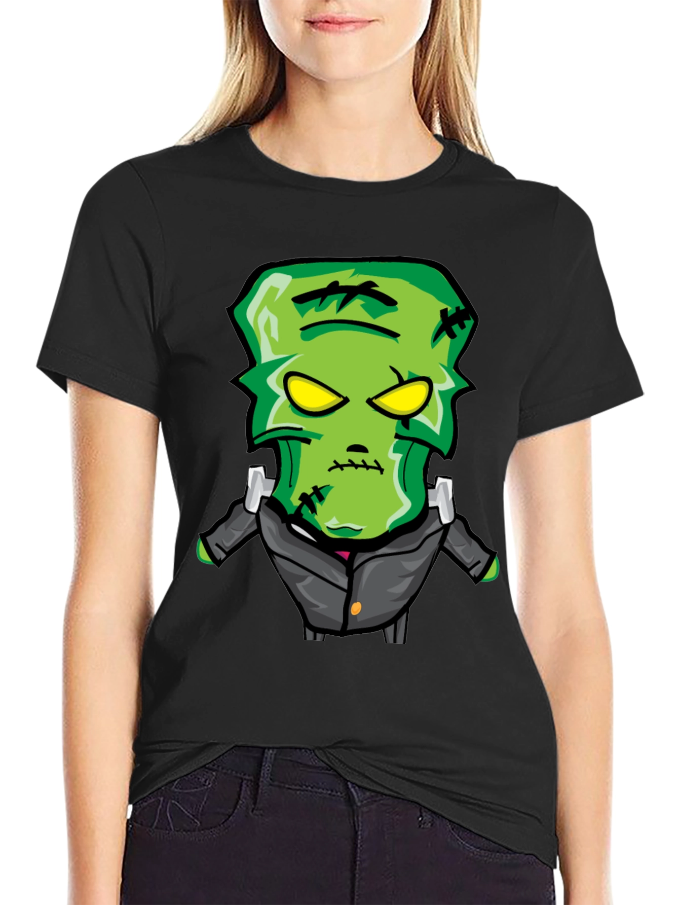 Frankenstein Monster Graphic Print T-Shirt