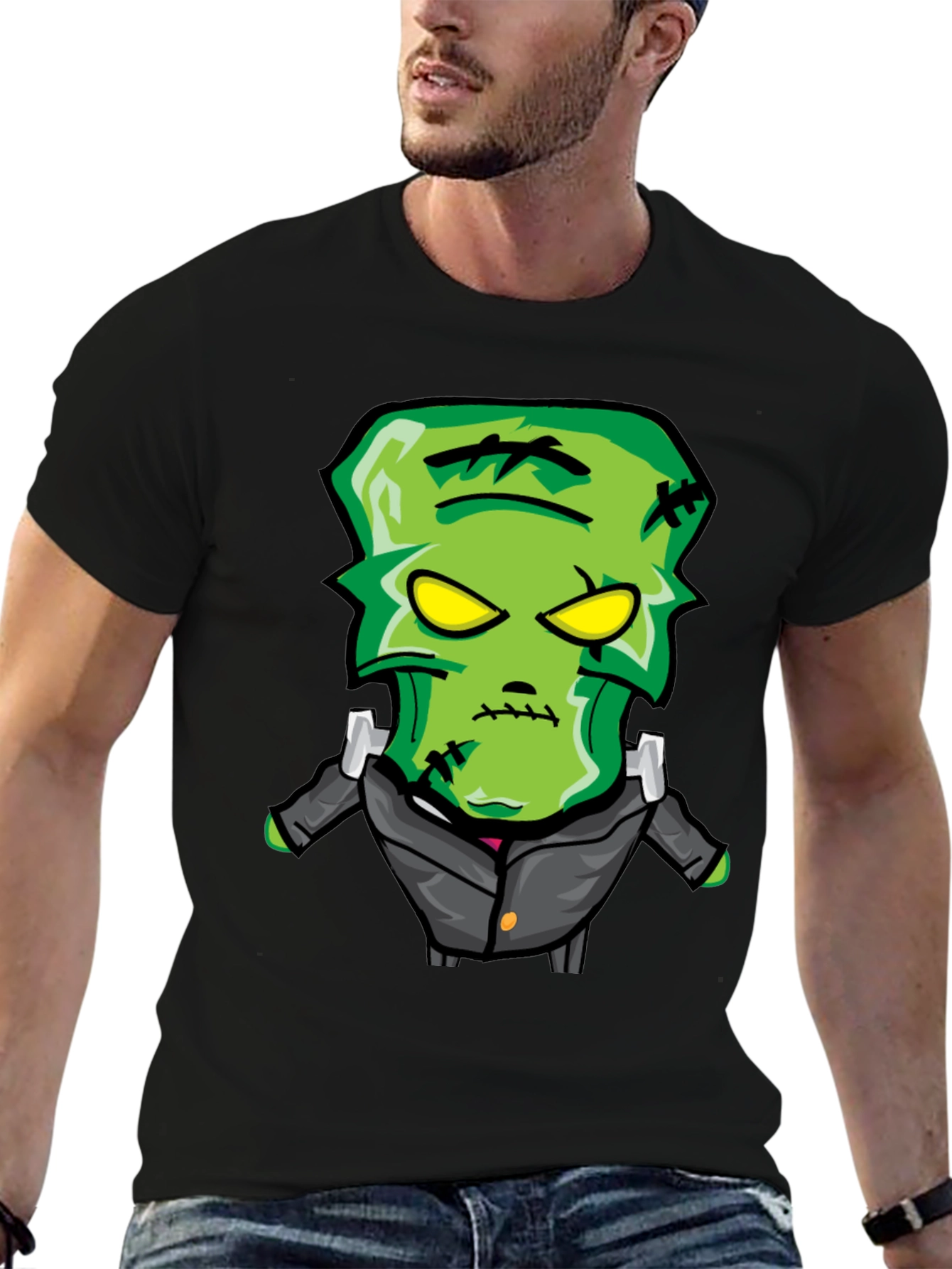 Frankenstein Monster Graphic Print T-Shirt