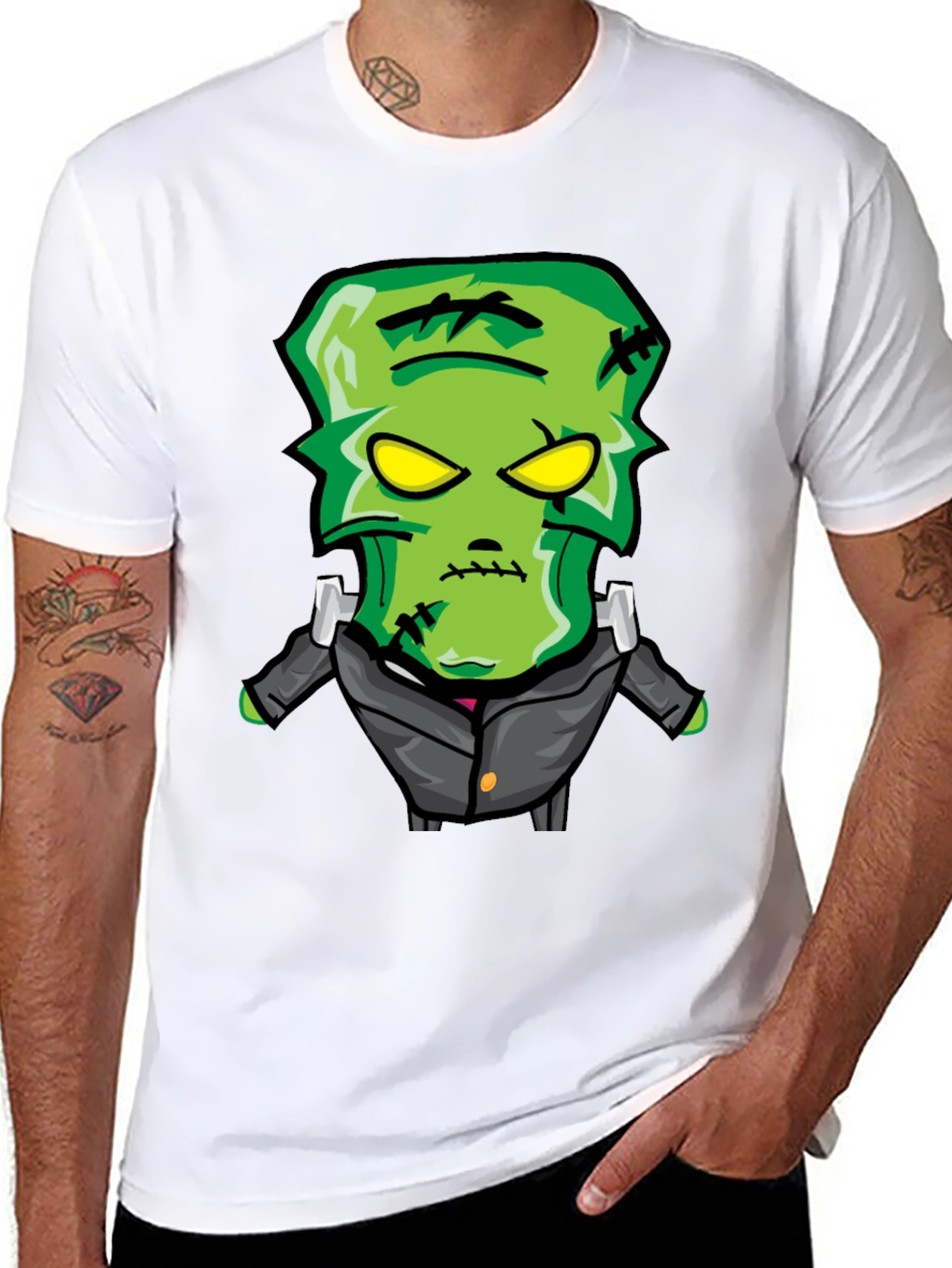 Frankenstein Monster Graphic Print T-Shirt