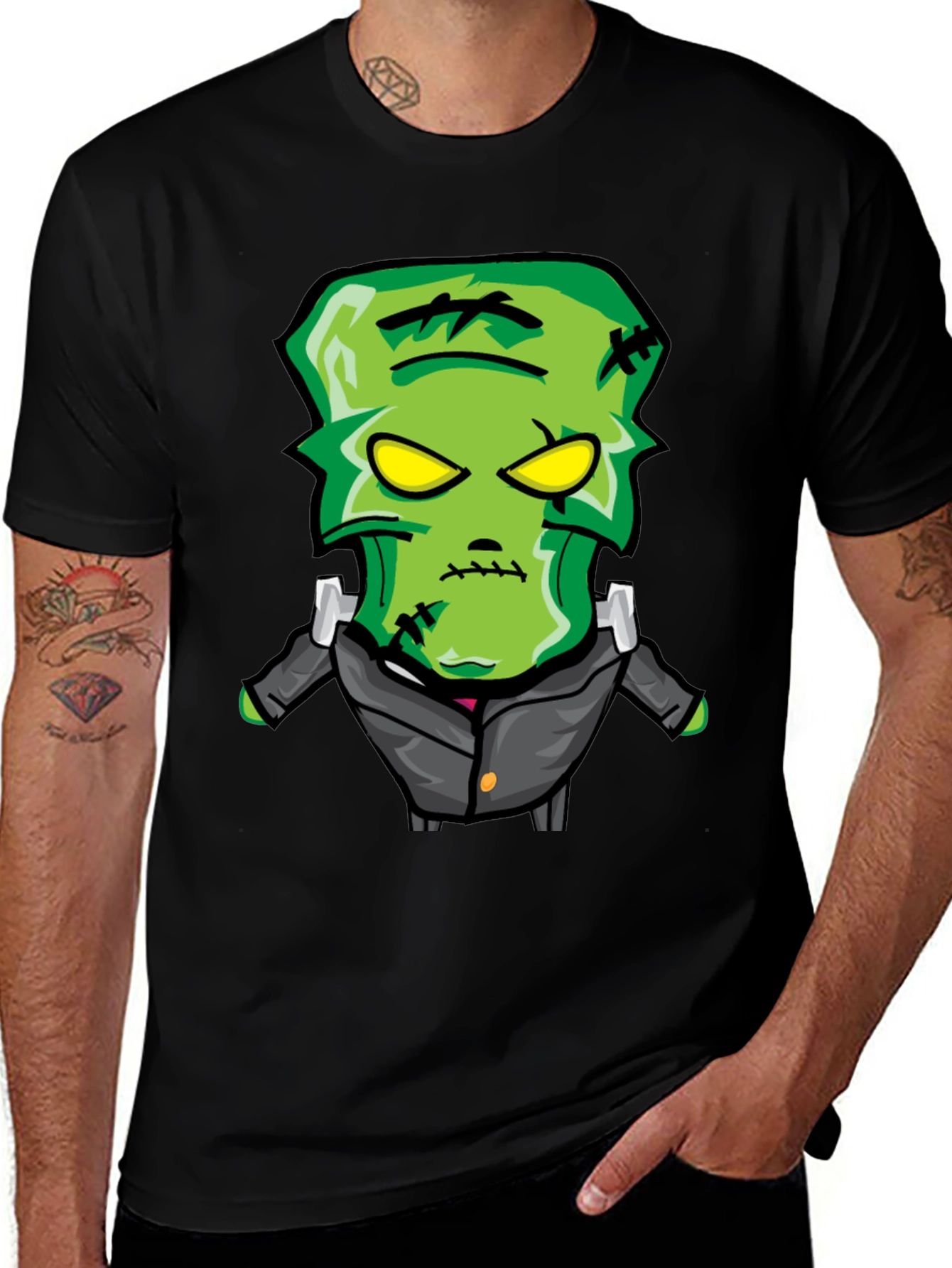 Frankenstein Monster Graphic Print T-Shirt