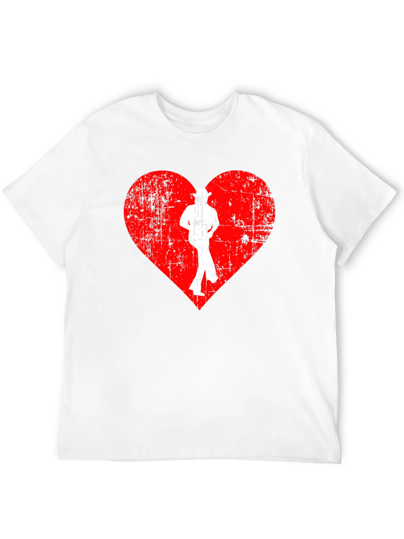 Red Heart Dancer T-Shirt - Black