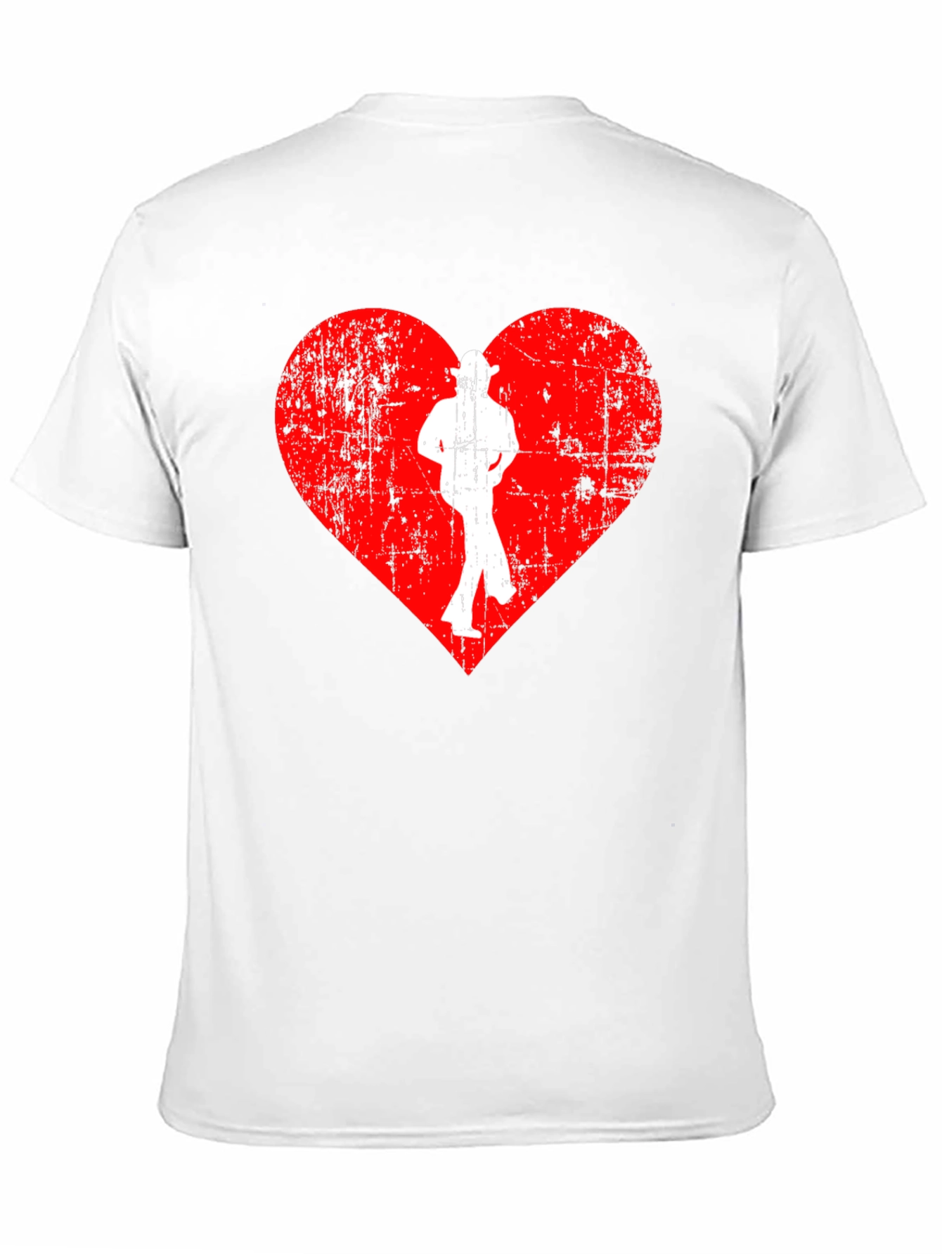 Red Heart Dancer T-Shirt - Black