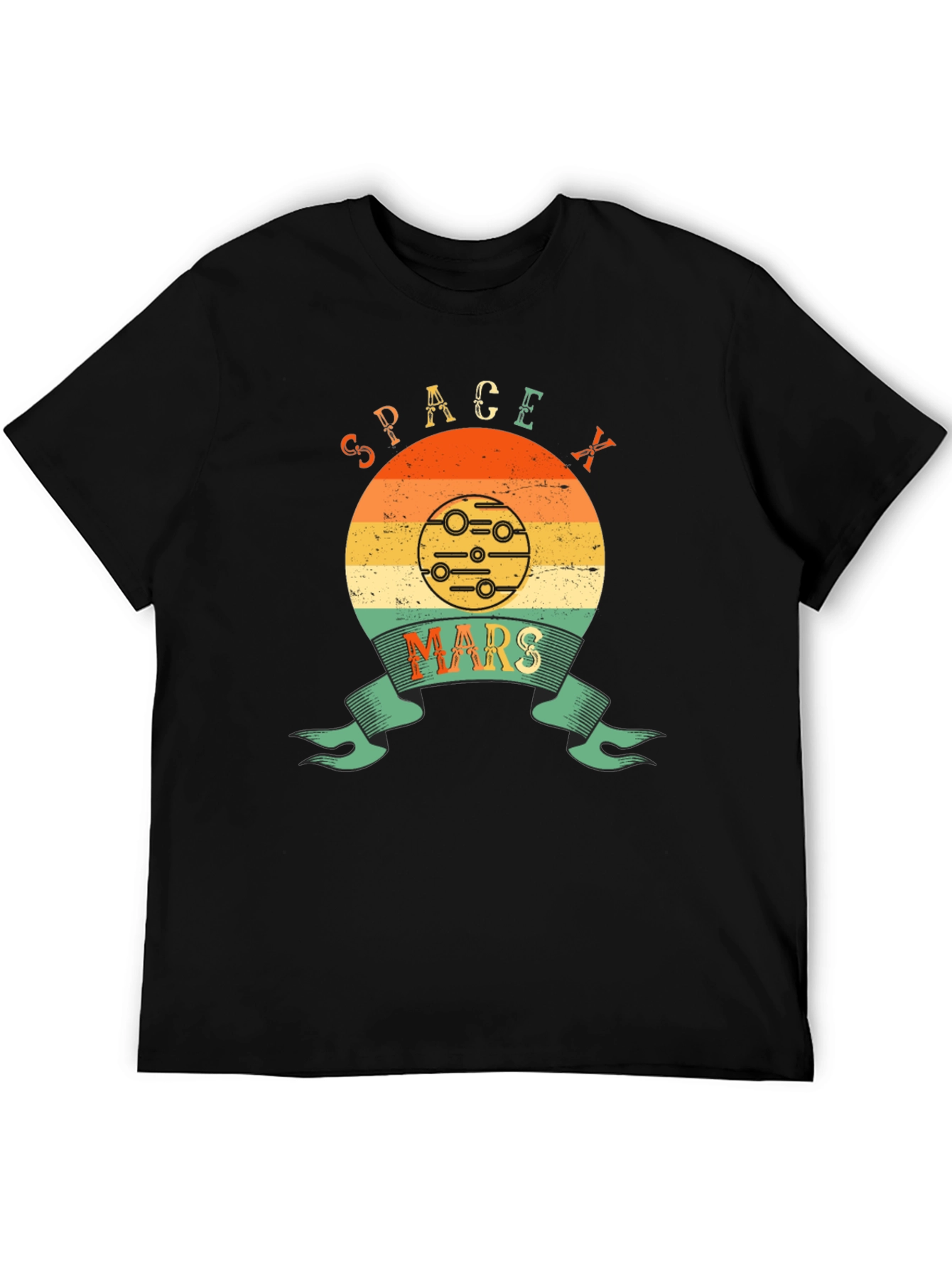 SpaceX Mars Retro Graphic T-Shirt