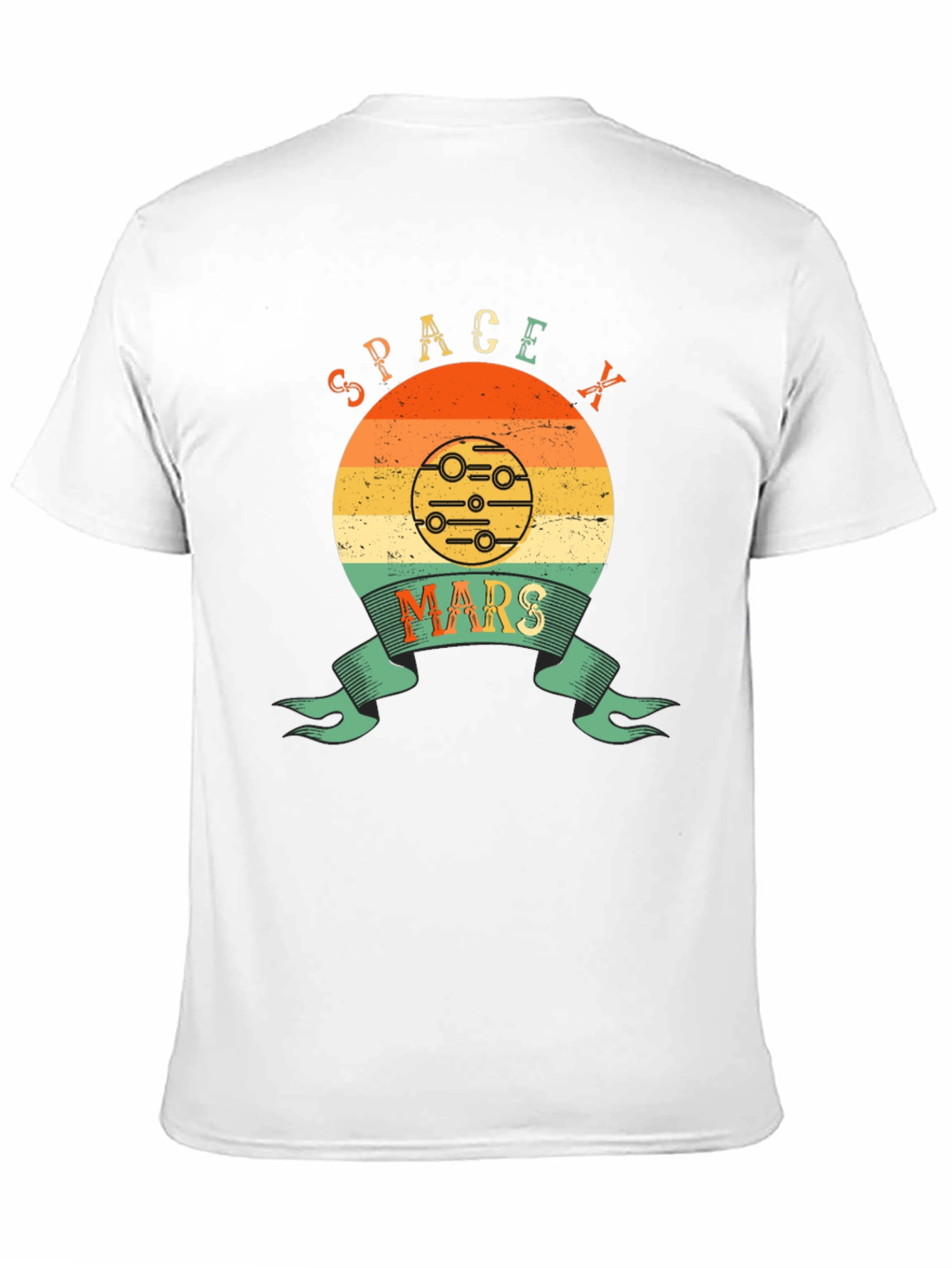 SpaceX Mars Retro Graphic T-Shirt