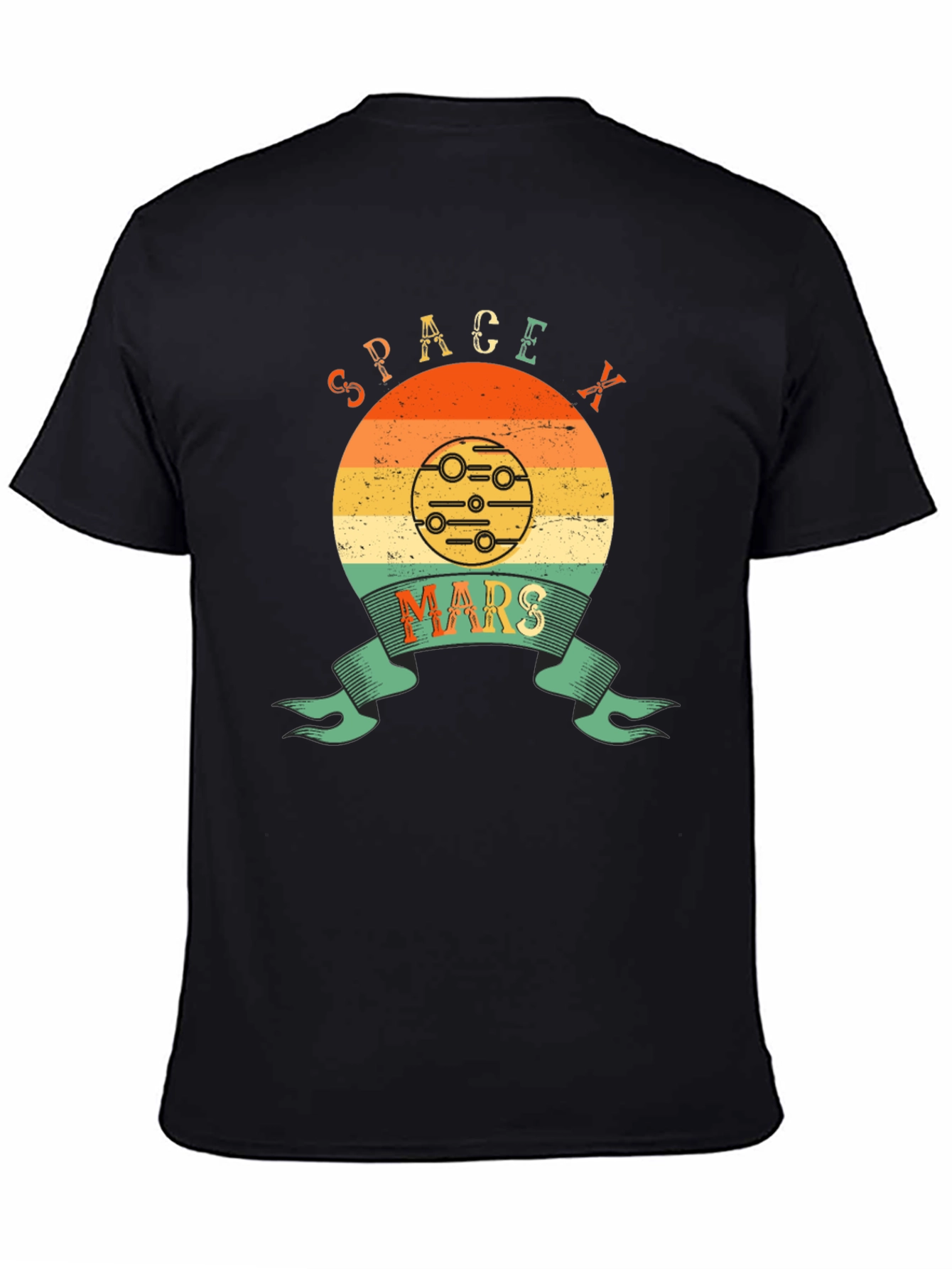 SpaceX Mars Retro Graphic T-Shirt