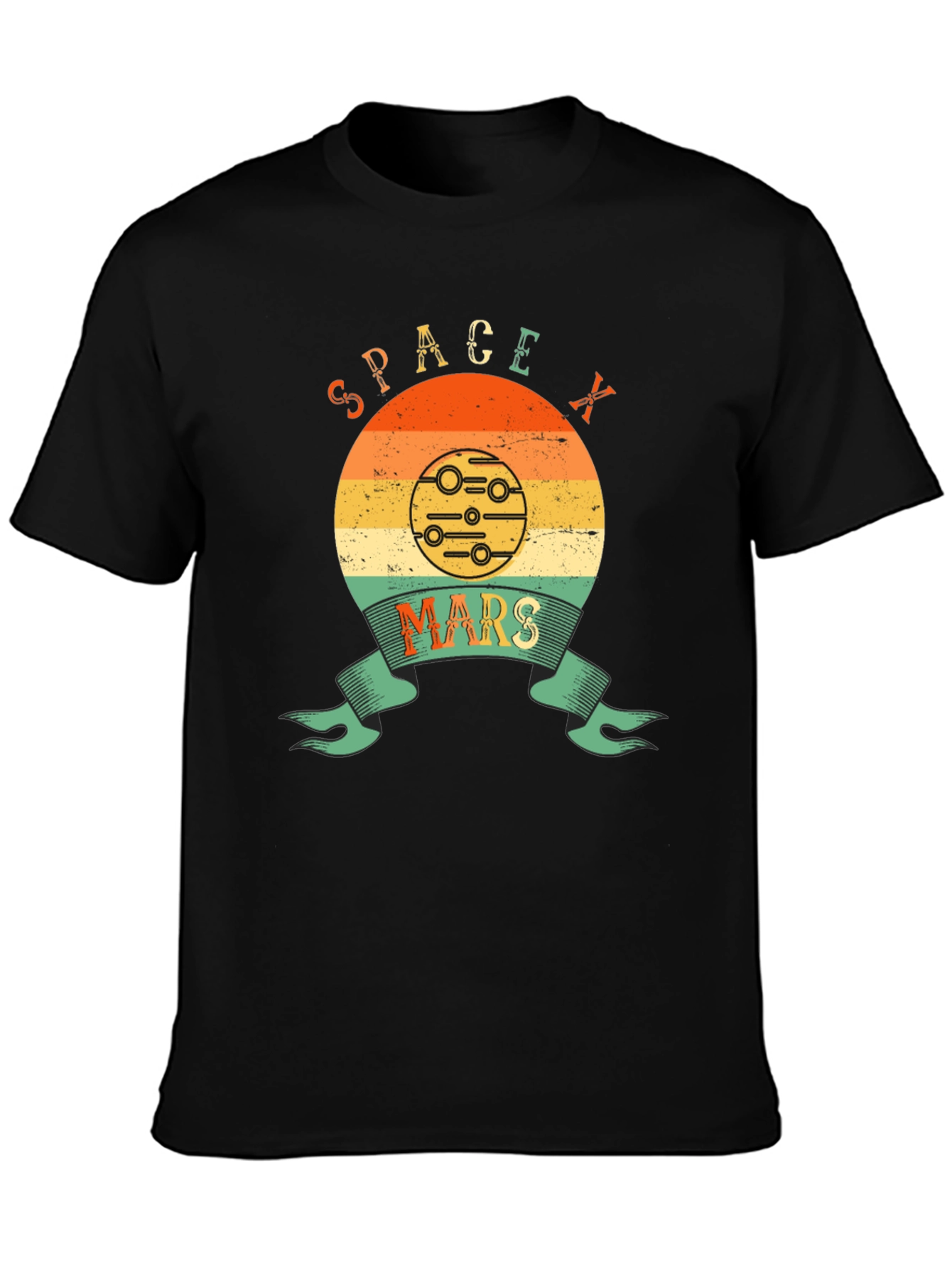 SpaceX Mars Retro Graphic T-Shirt