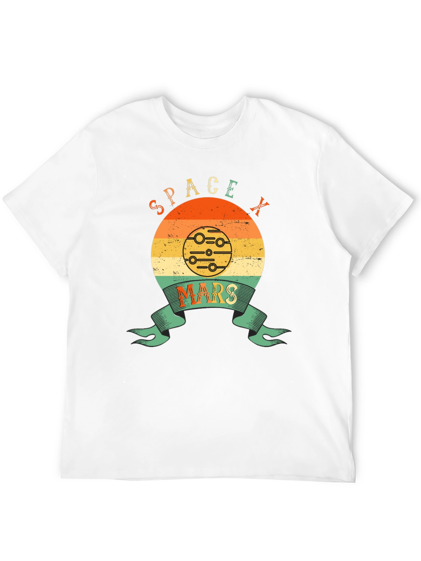 SpaceX Mars Retro Graphic T-Shirt