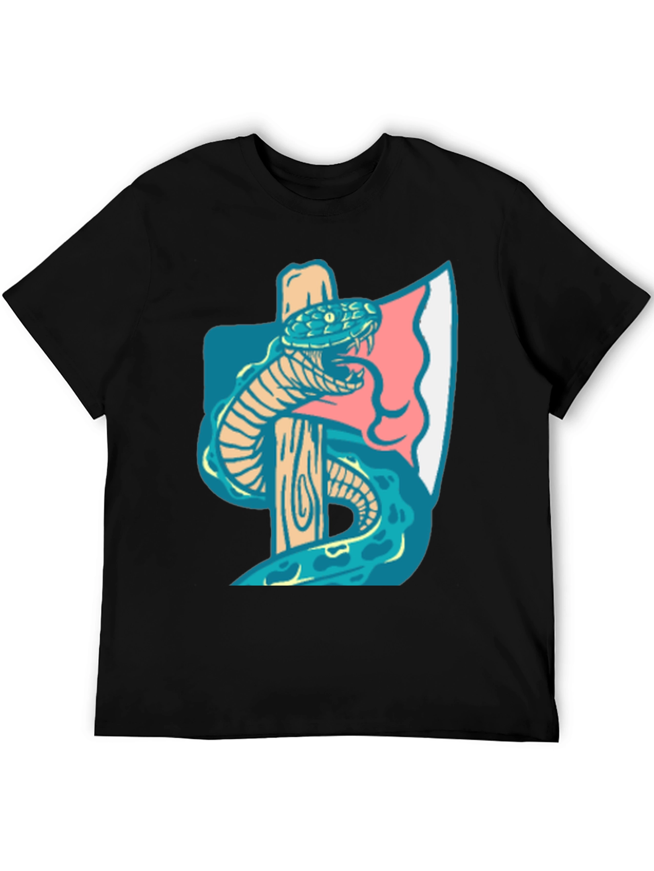 Axe & Snake Graphic Tee - Cool Casual Style