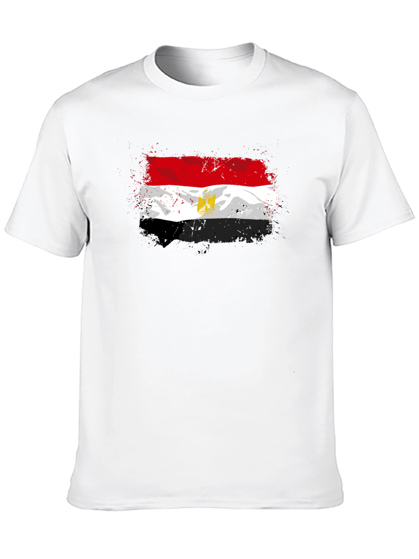 Egypt Flag Graphic T-Shirt - Black Cotton Tee