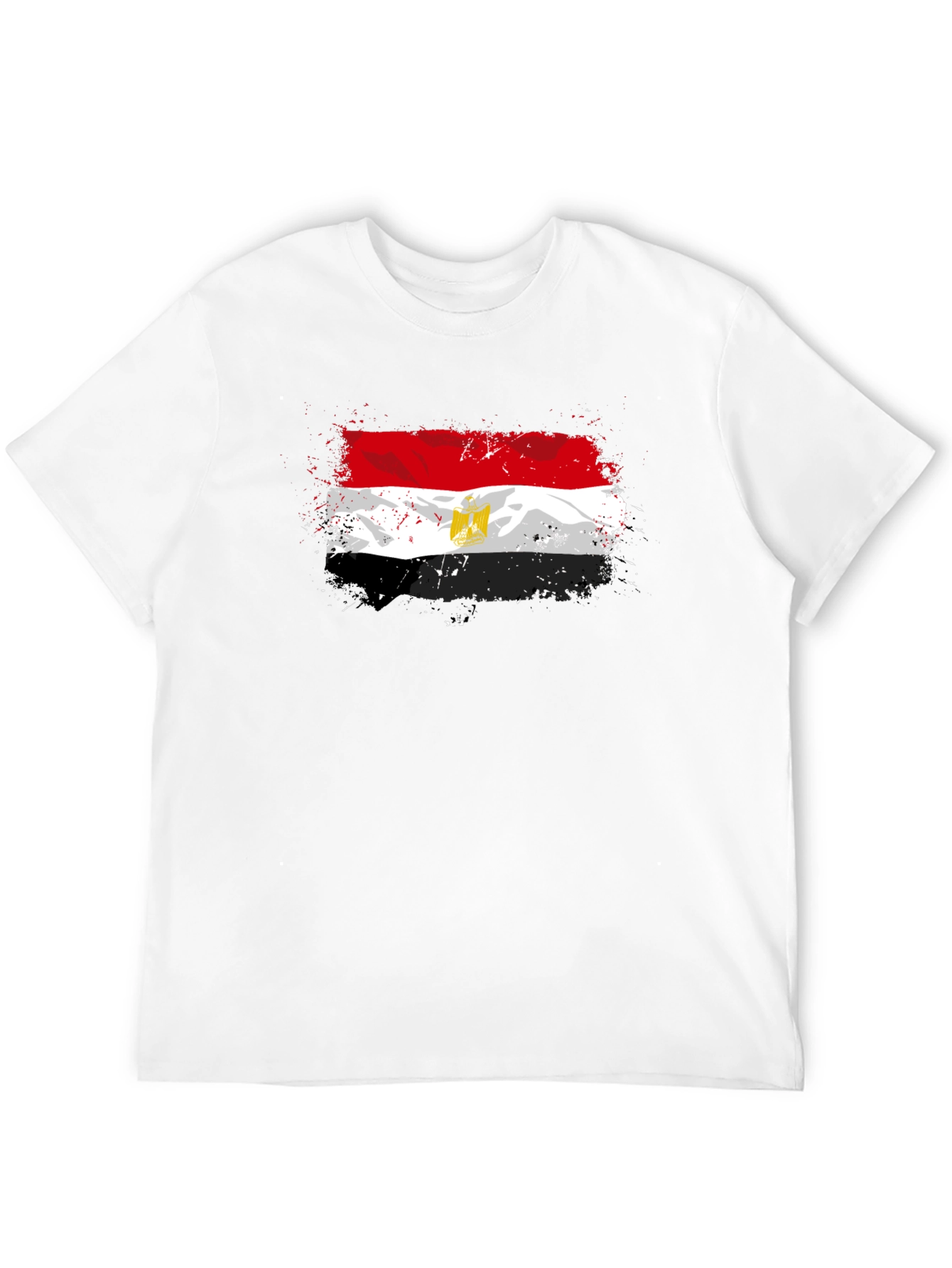 Egypt Flag Graphic T-Shirt - Black Cotton Tee