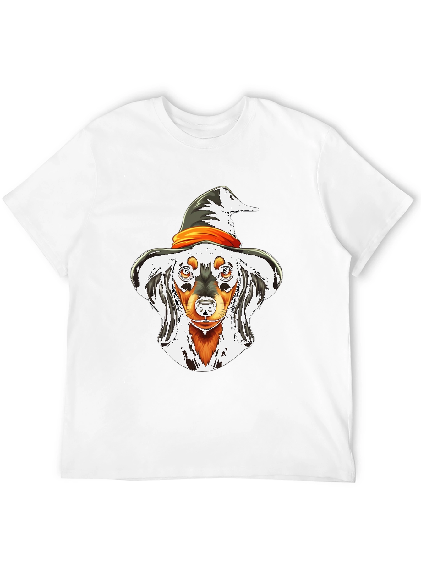 Halloween Dachshund Witch T-Shirt