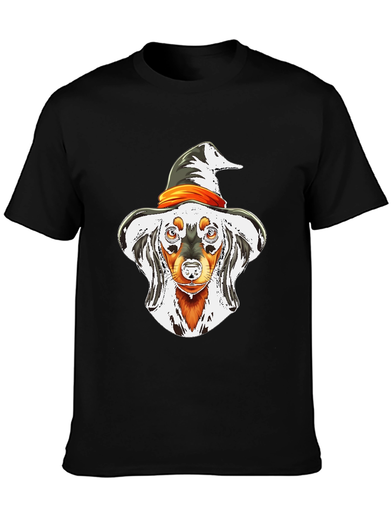 Halloween Dachshund Witch T-Shirt