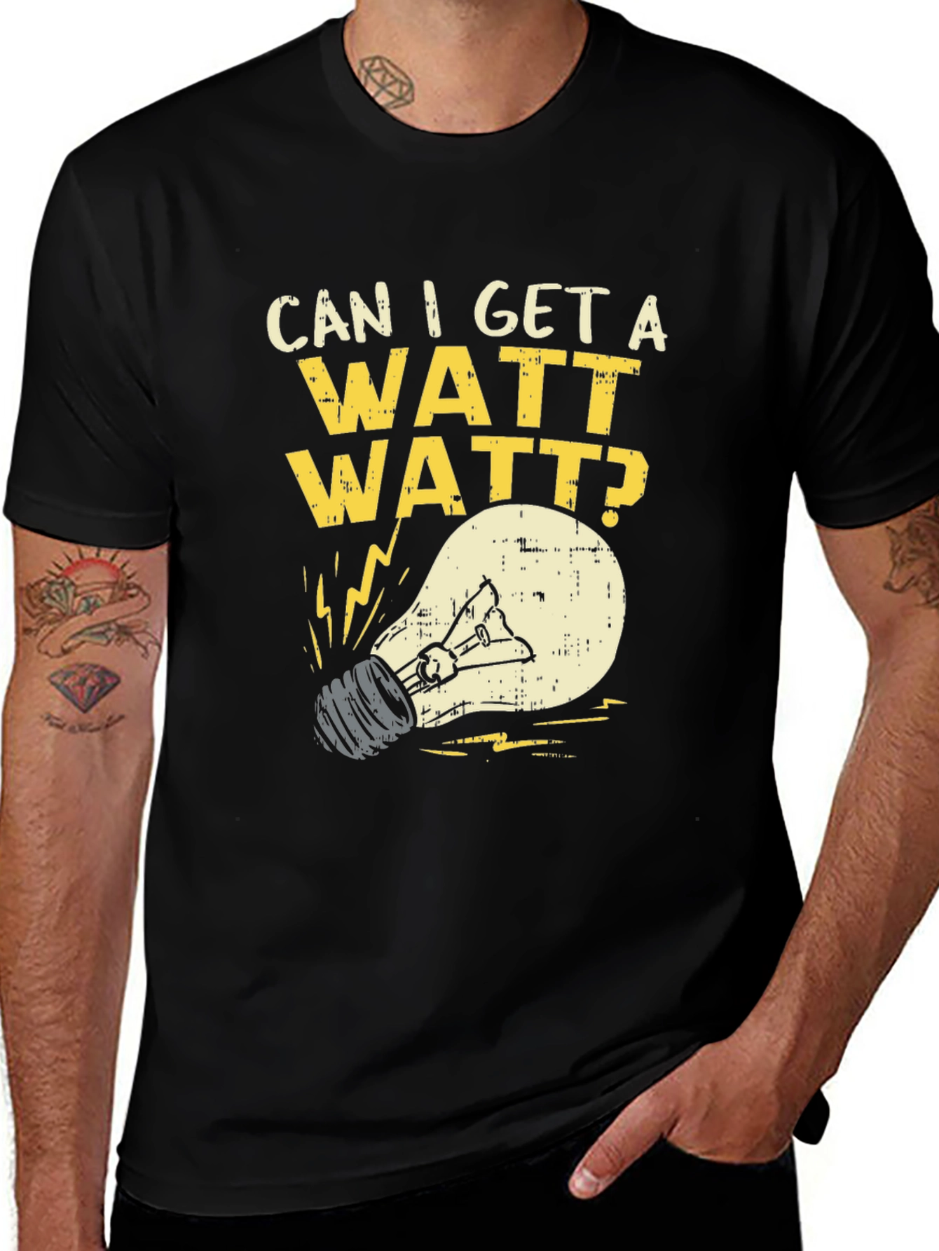 Can I Get A Watt Watt? Graphic T-Shirt
