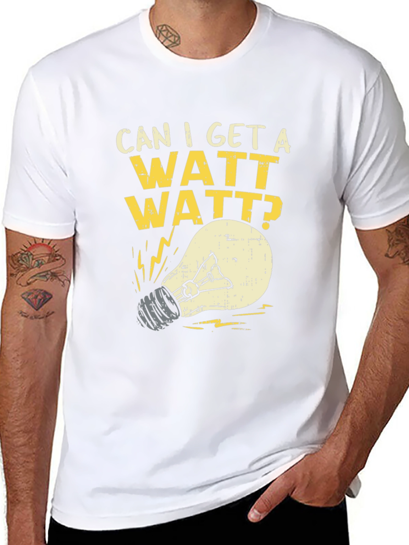 Can I Get A Watt Watt? Graphic T-Shirt