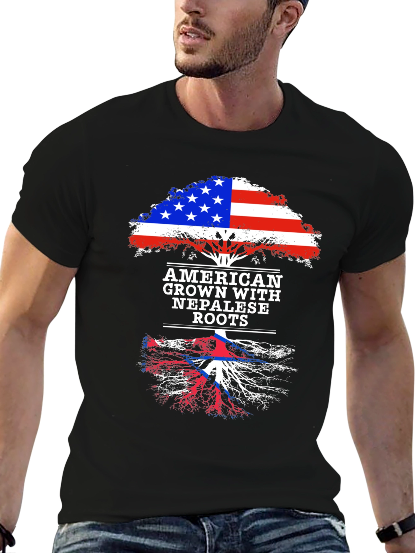 American Grown with Nepalese Roots T-Shirt