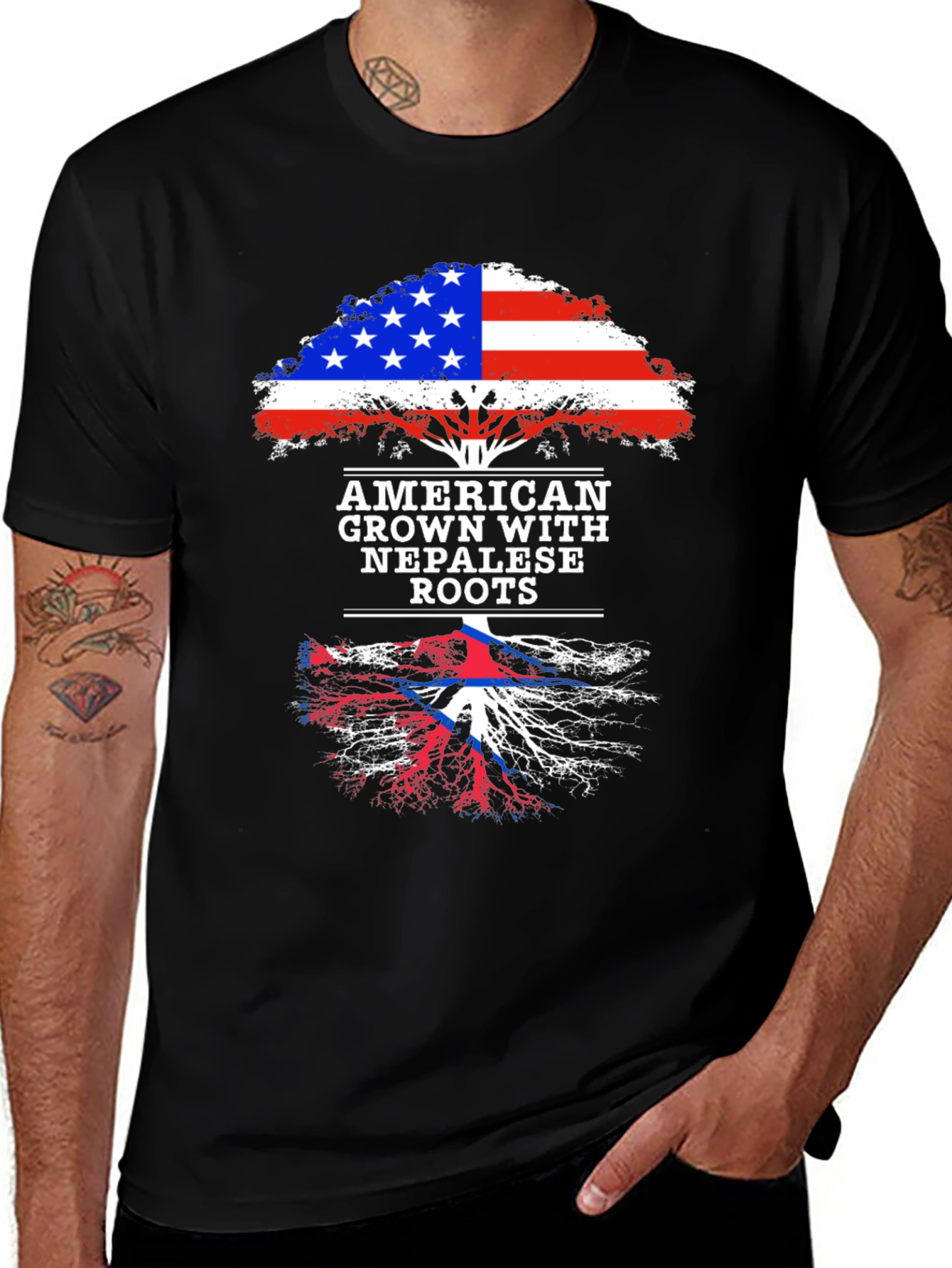American Grown with Nepalese Roots T-Shirt