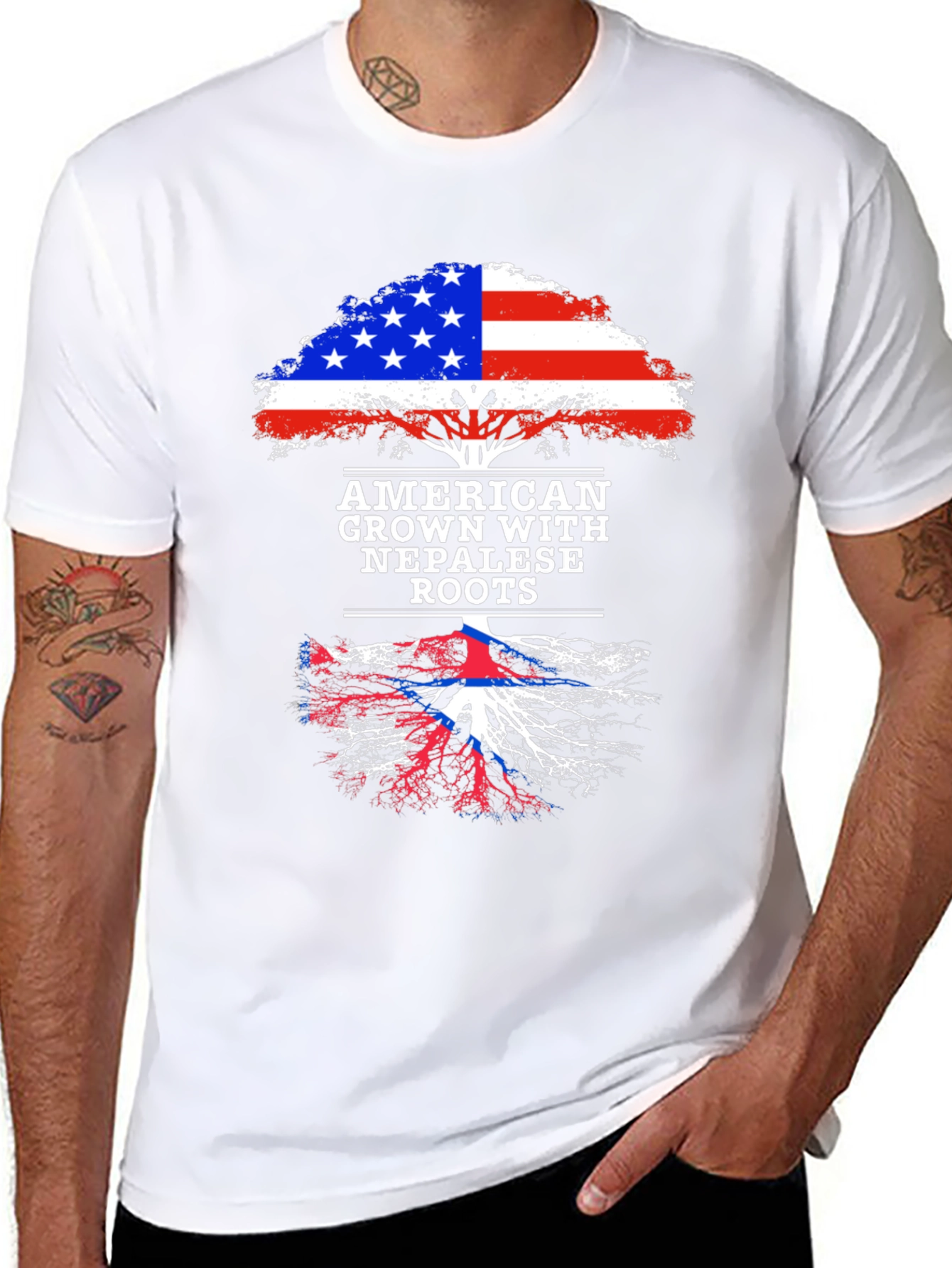 American Grown with Nepalese Roots T-Shirt