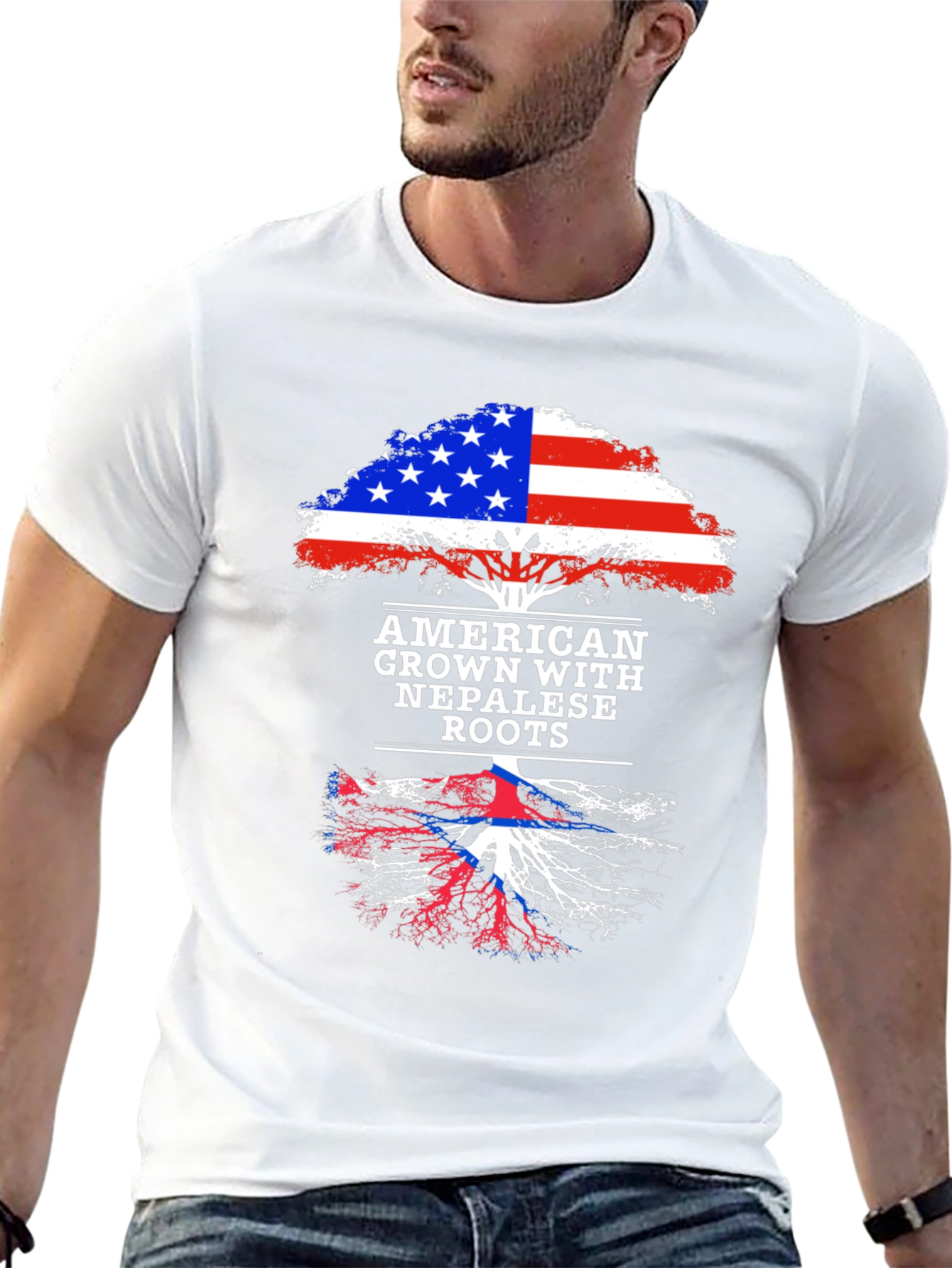 American Grown with Nepalese Roots T-Shirt