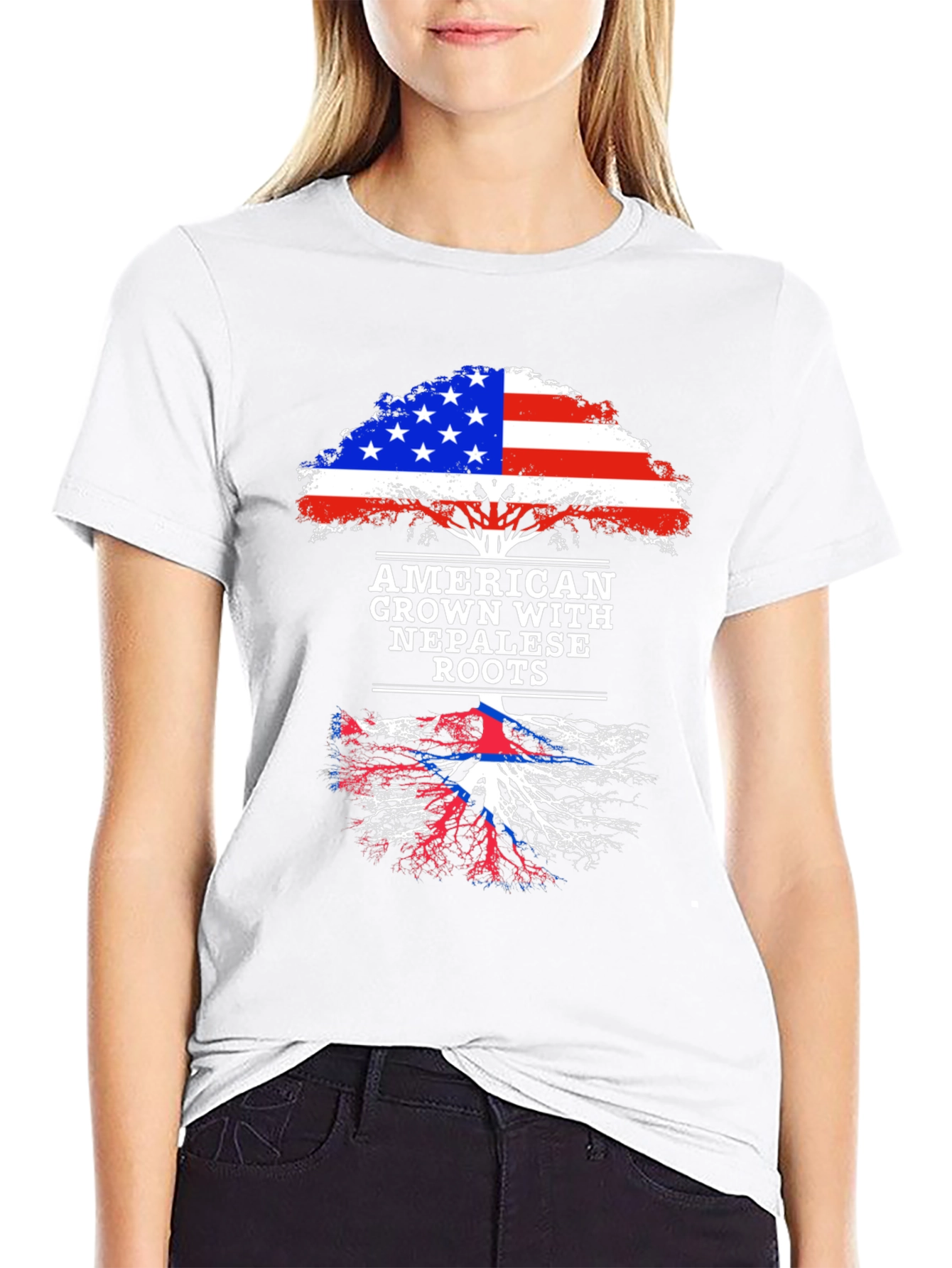 American Grown with Nepalese Roots T-Shirt