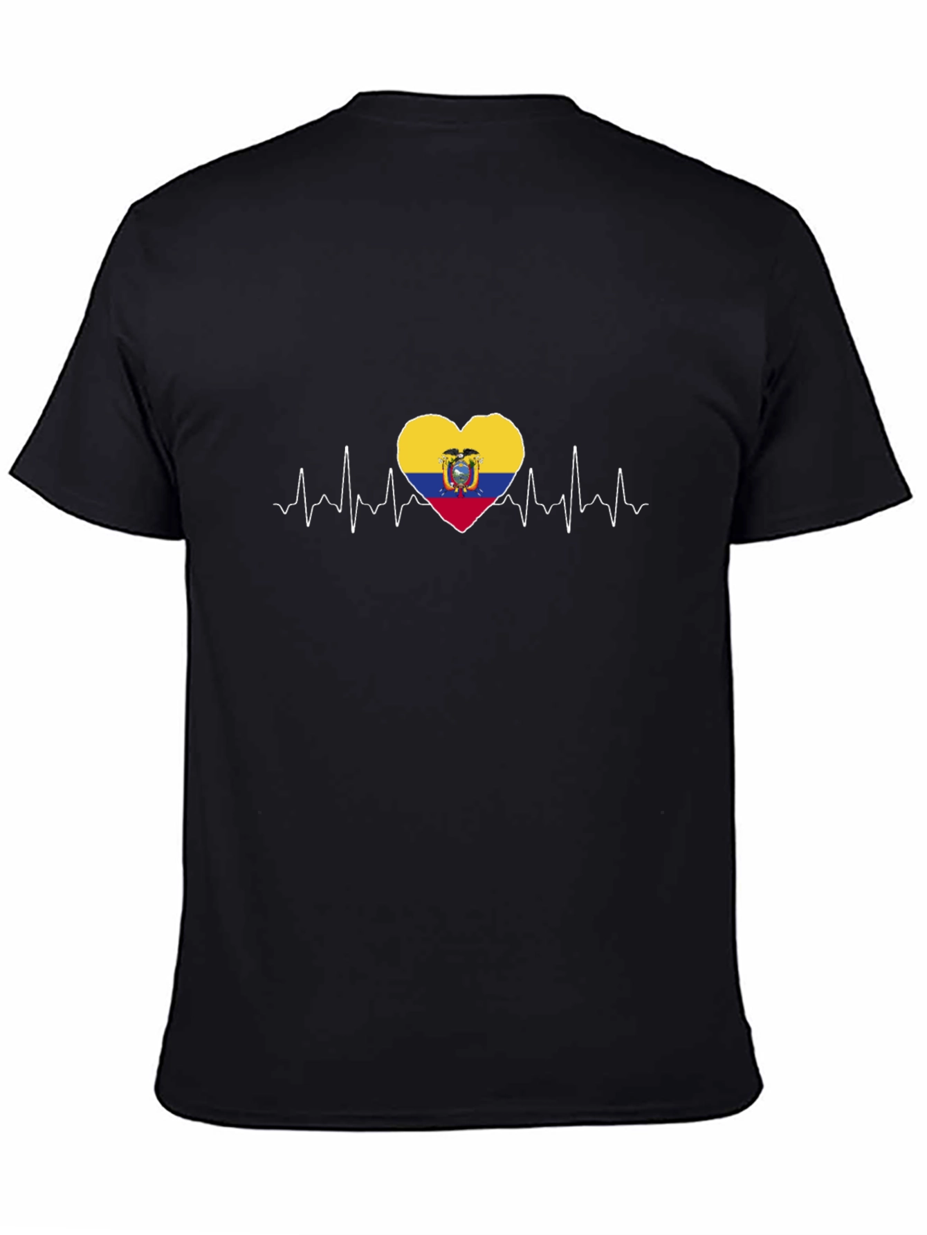 Ecuador Flag Heartbeat T-Shirt