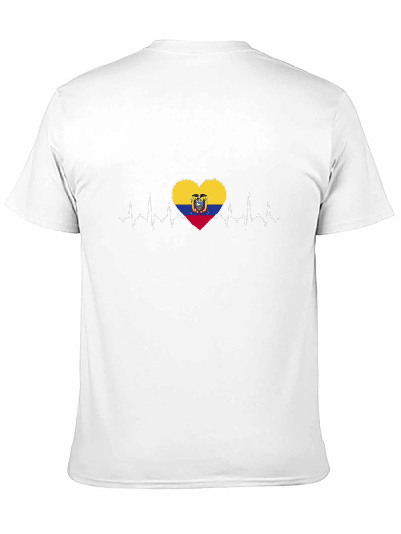 Ecuador Flag Heartbeat T-Shirt