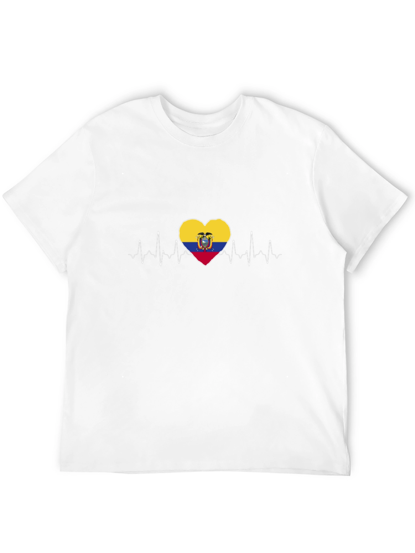 Ecuador Flag Heartbeat T-Shirt