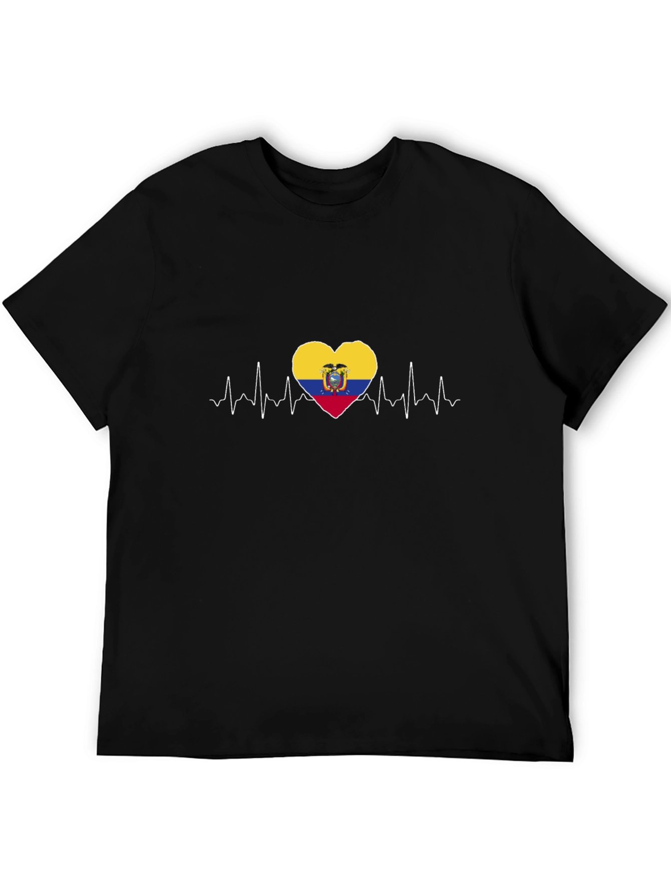 Ecuador Flag Heartbeat T-Shirt