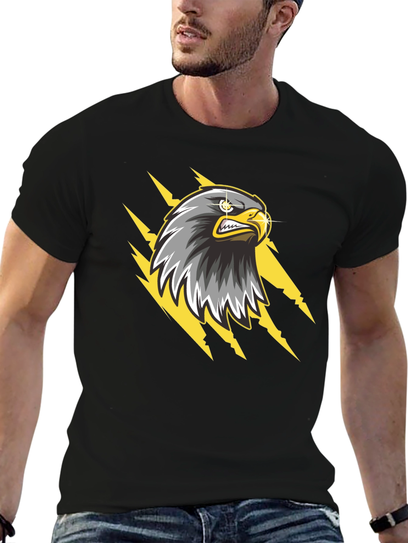 Eagle Graphic T-Shirt - Bold Black Tee